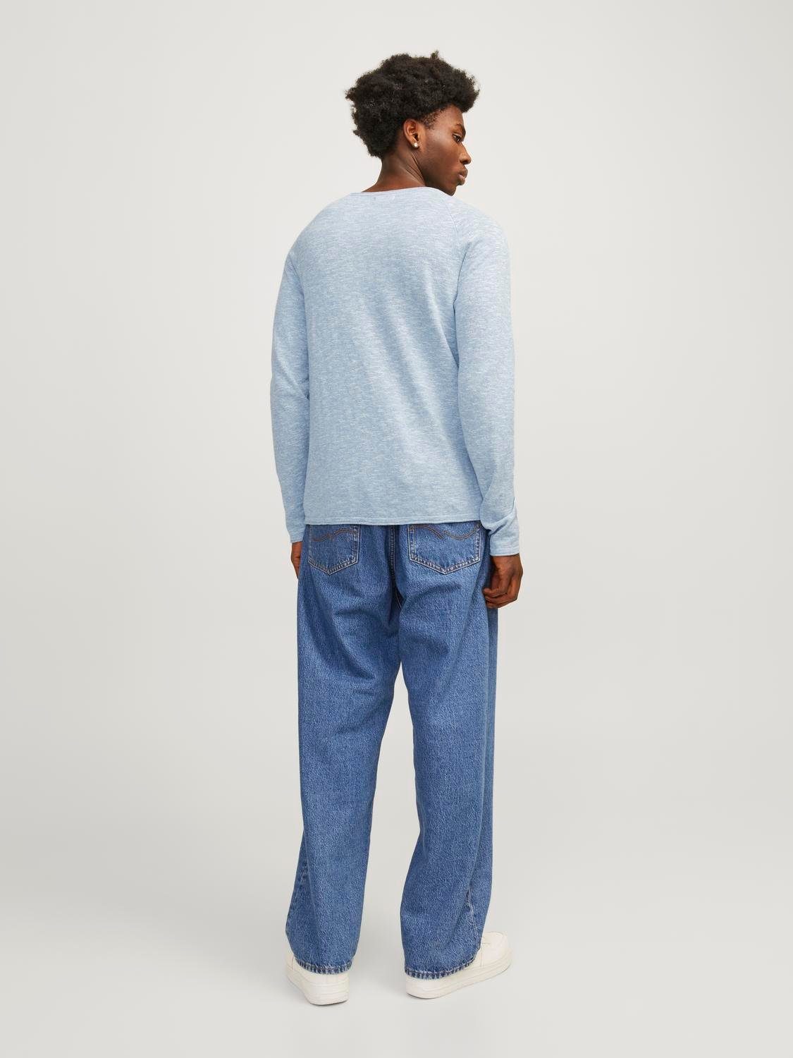 Jack & Jones Gebreide trui JJELINEN KNIT CREW NECK SN