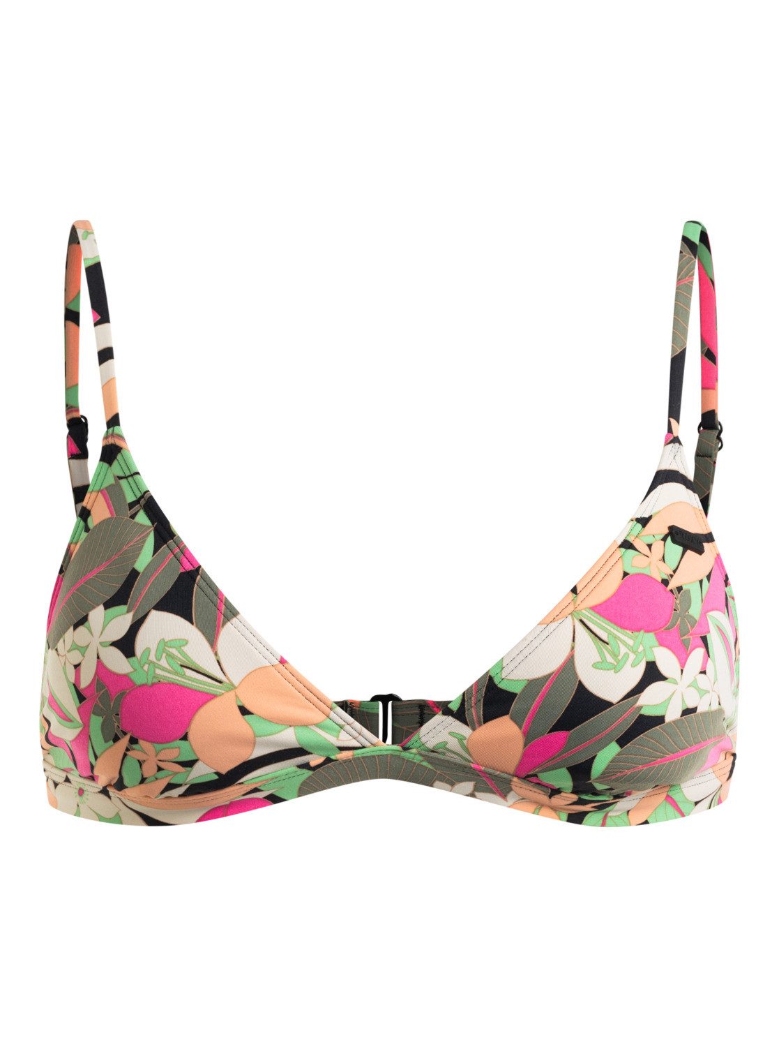 Roxy Triangel-bikinitop Printed Beach Classics dames triangelbikini's maat B B zwart