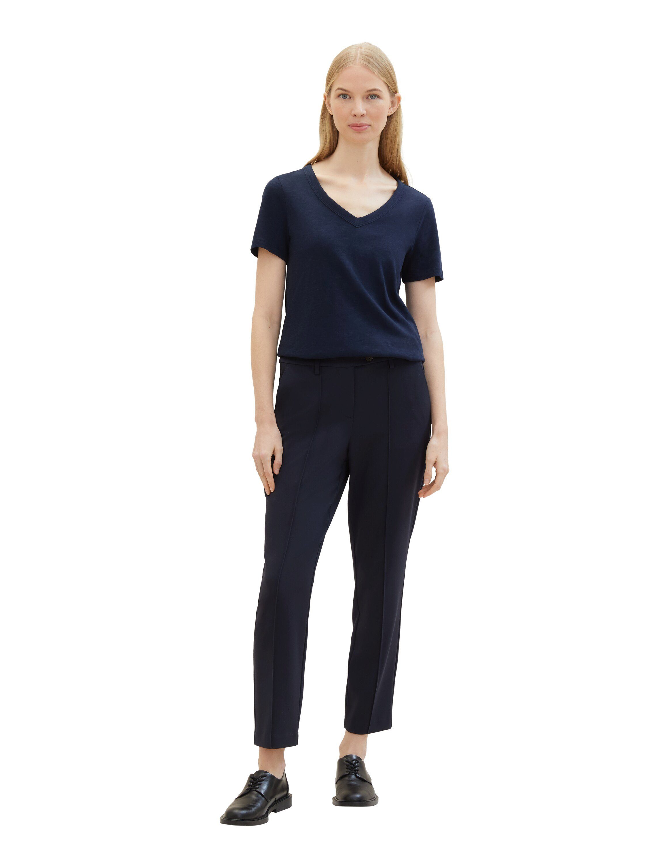 Tom Tailor Stoffen broek Mia met decoratieve naden