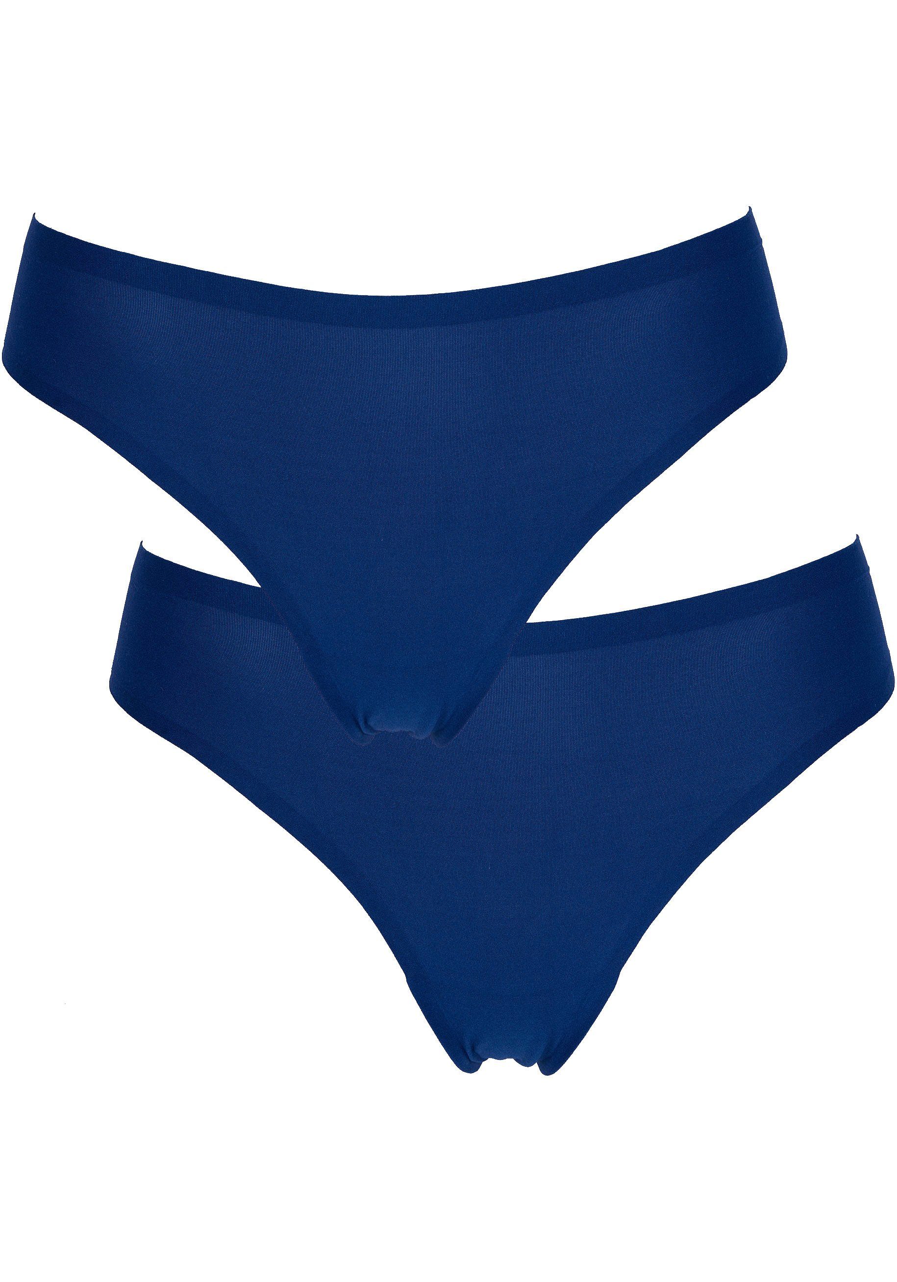 After Eden String Unlimited met naadloze snit (set, 2 stuks) dames strings blauw