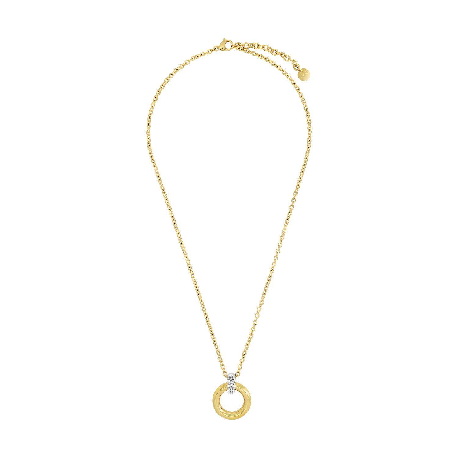 Joop! Ketting met hanger Cirkel met zirkoon (synthetisch)