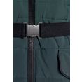 alpenblitz doorgestikte jas oslo long hoogwaardige doorgestikte mantel met merkstempel op de elastische riem en afneembare knuffelzachte capuchon groen
