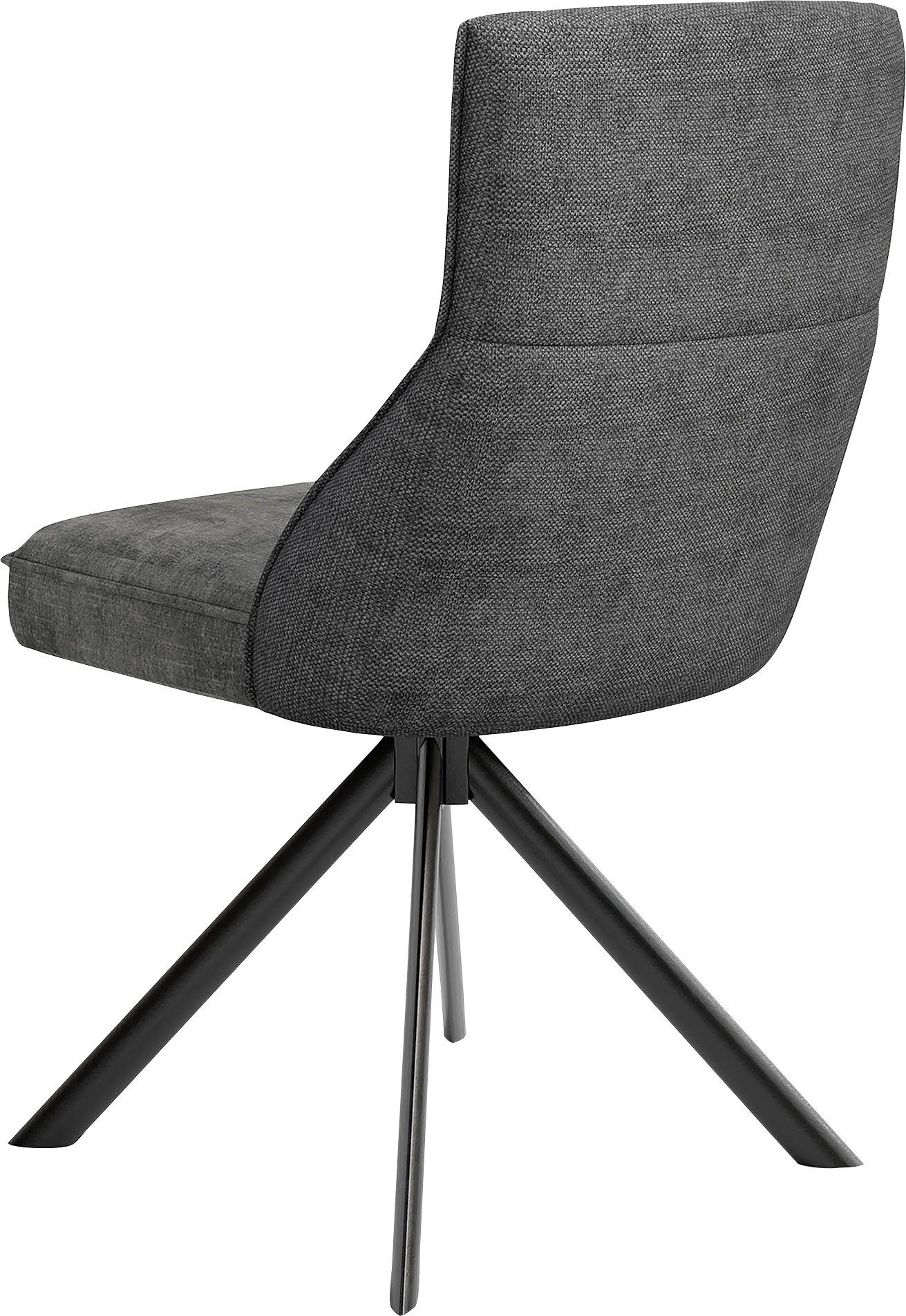 byLIVING Eetkamerstoel California set van 2, met pocketveringskern, 180° draaibaar met return-functie (set, 2 stuks)