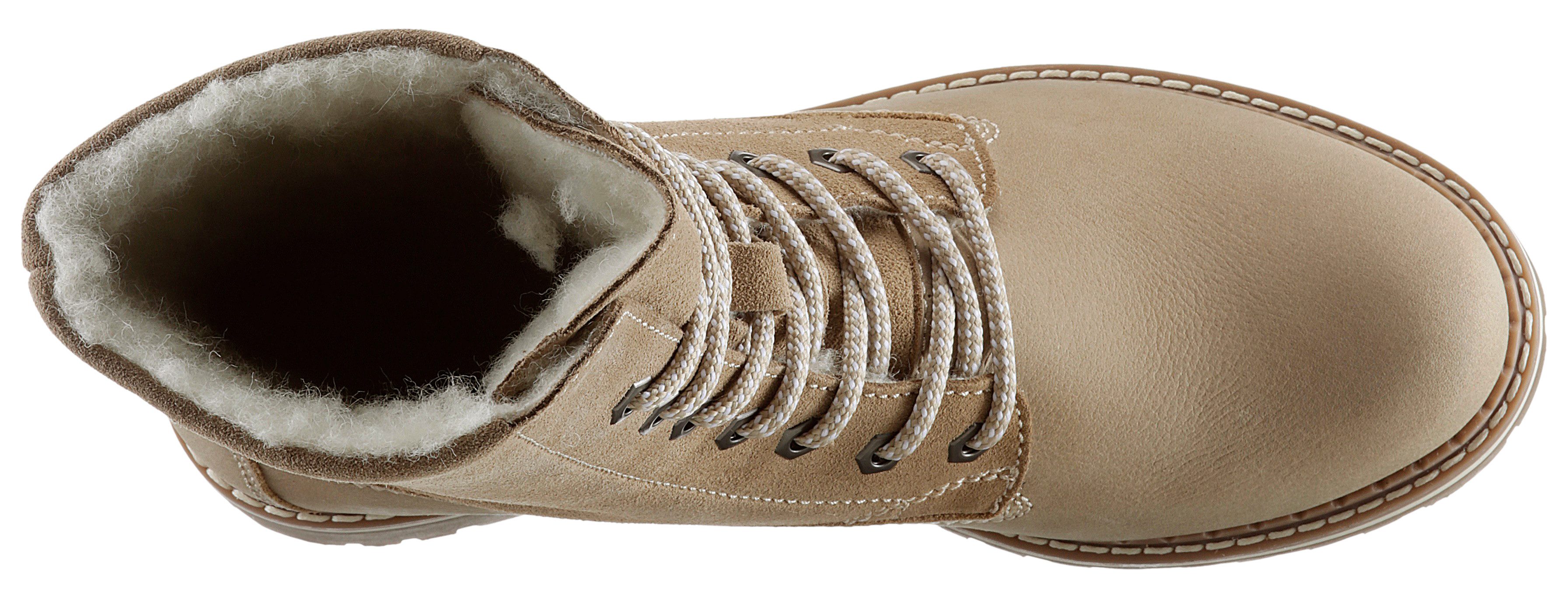 Tamaris Winterlaarzen hakken, winter-enkellaars, outdoorschoen met duo tex-uitrusting