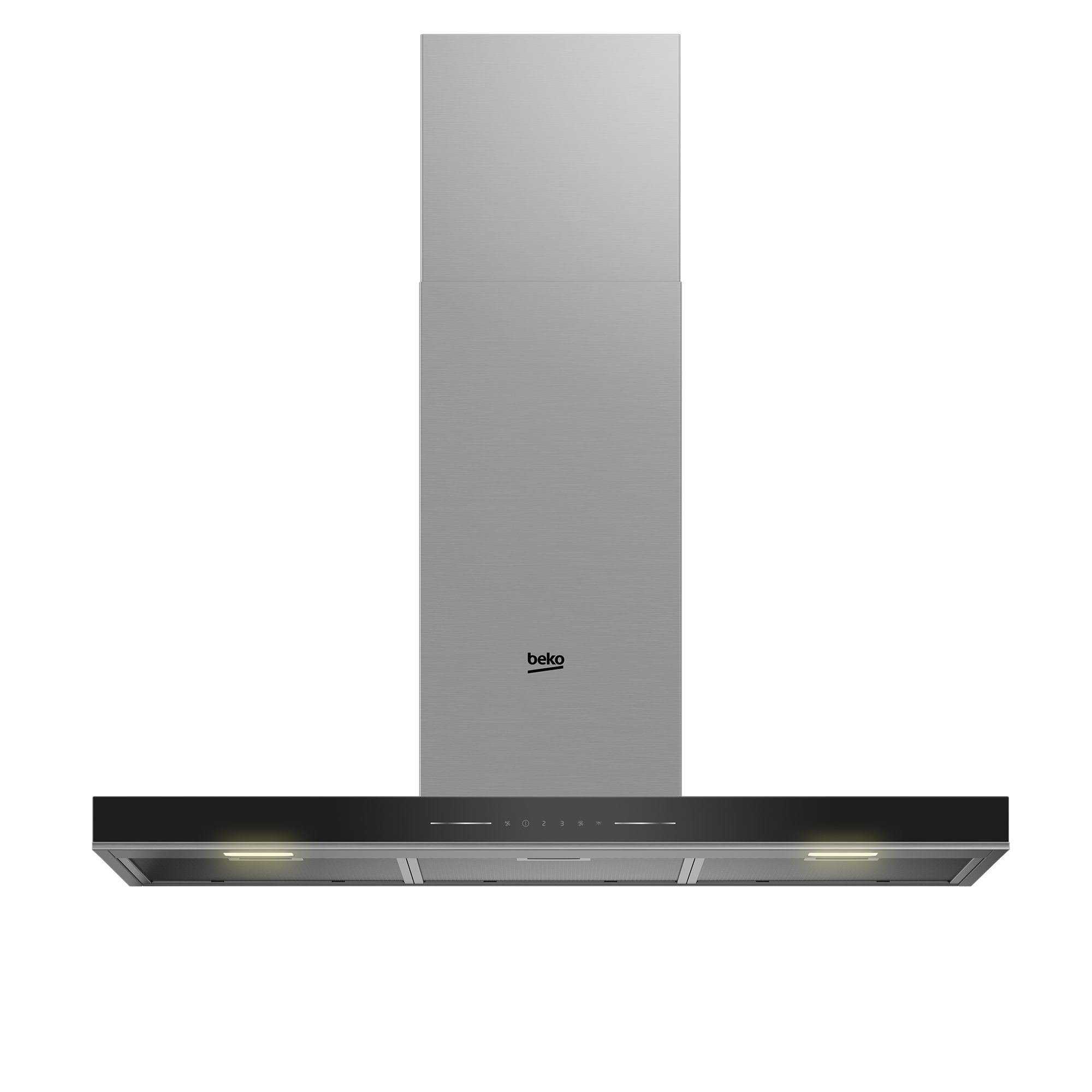 BEKO Schuine wandkap BHCB96641BBHS met luchtreinigingsfunctie (1 stuk)