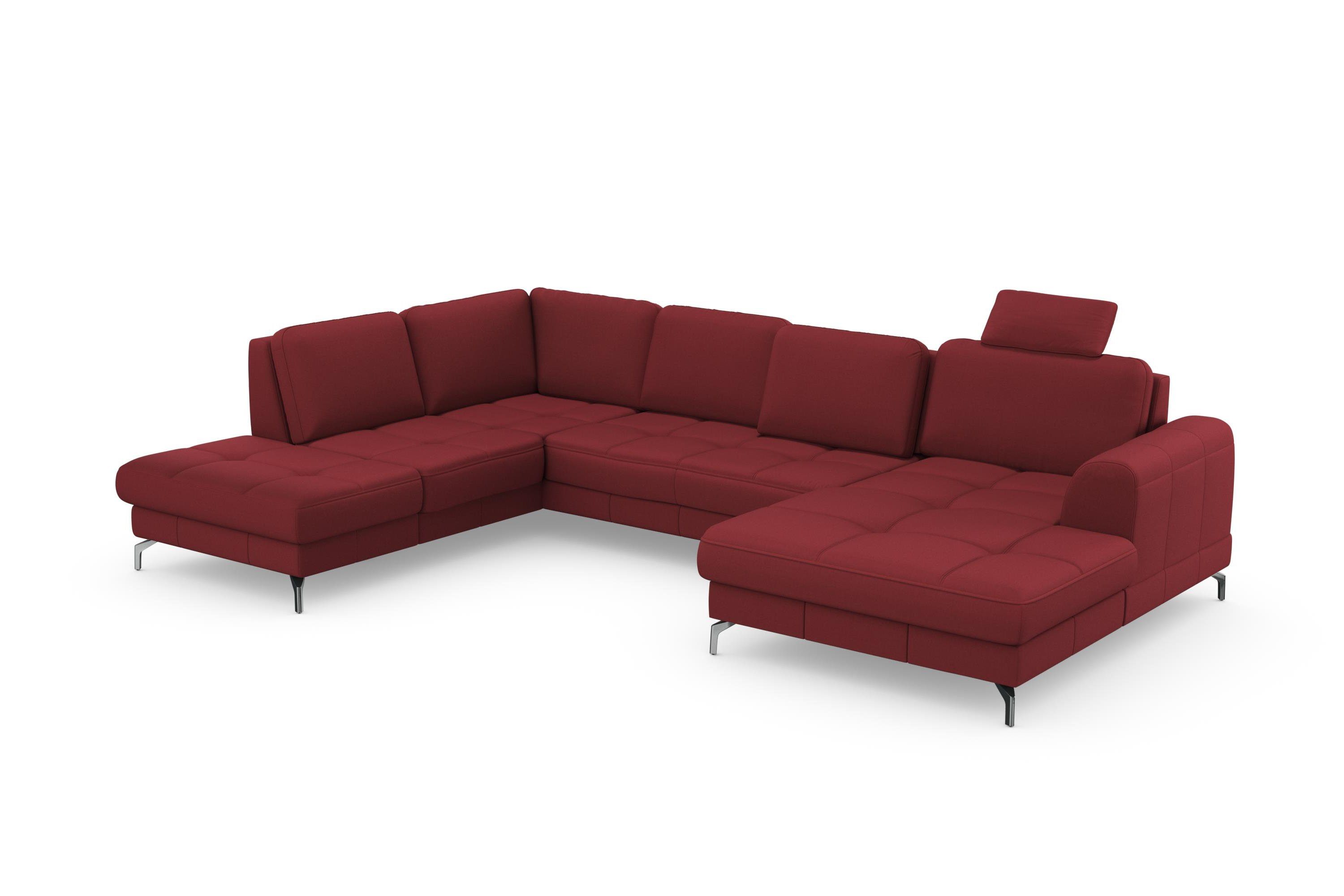 sit&more Zithoek Bendigo U-vorm inclusief zitdiepteverstelling, bodemvrijheid 12 cm, in 2 pootkleuren