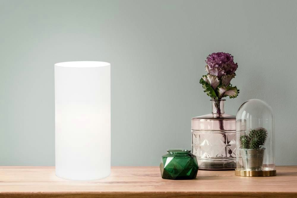 EGLO Tafellamp GEO tafellamp, opaal-matte glas, schakelaar aan de kabel, minimalistisch