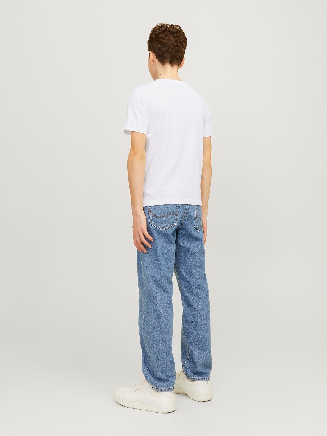 Jack & Jones Junior Shirt met ronde hals JJELOGO TEE SS O-NECK 2 COL S NOOS JNR