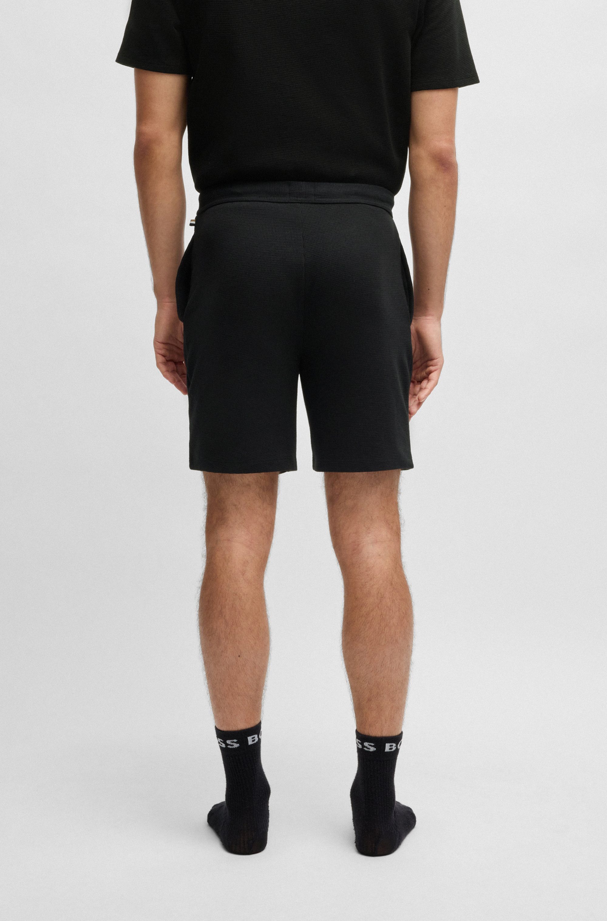 BOSS Pyjamashort Waffle Shorts