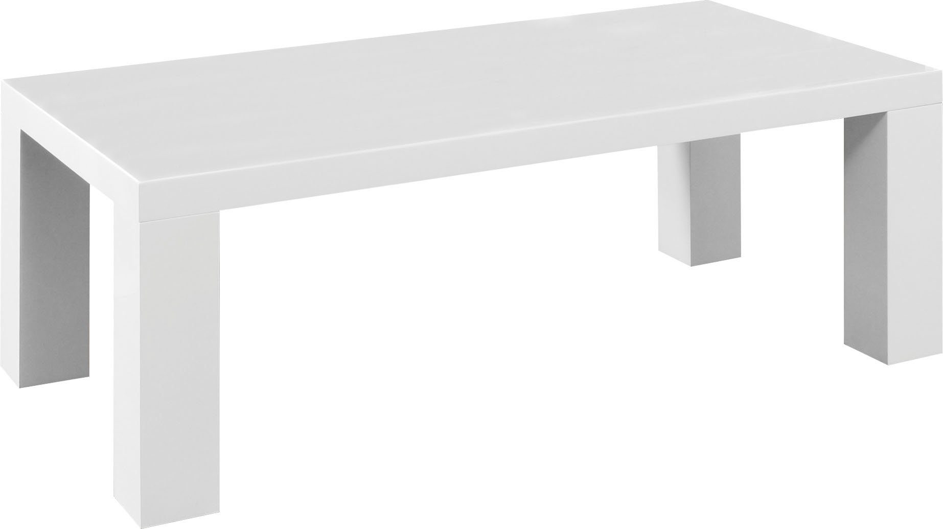 SalesFever Salontafel in moderne hoogglans-look, rechthoekig of vierkant