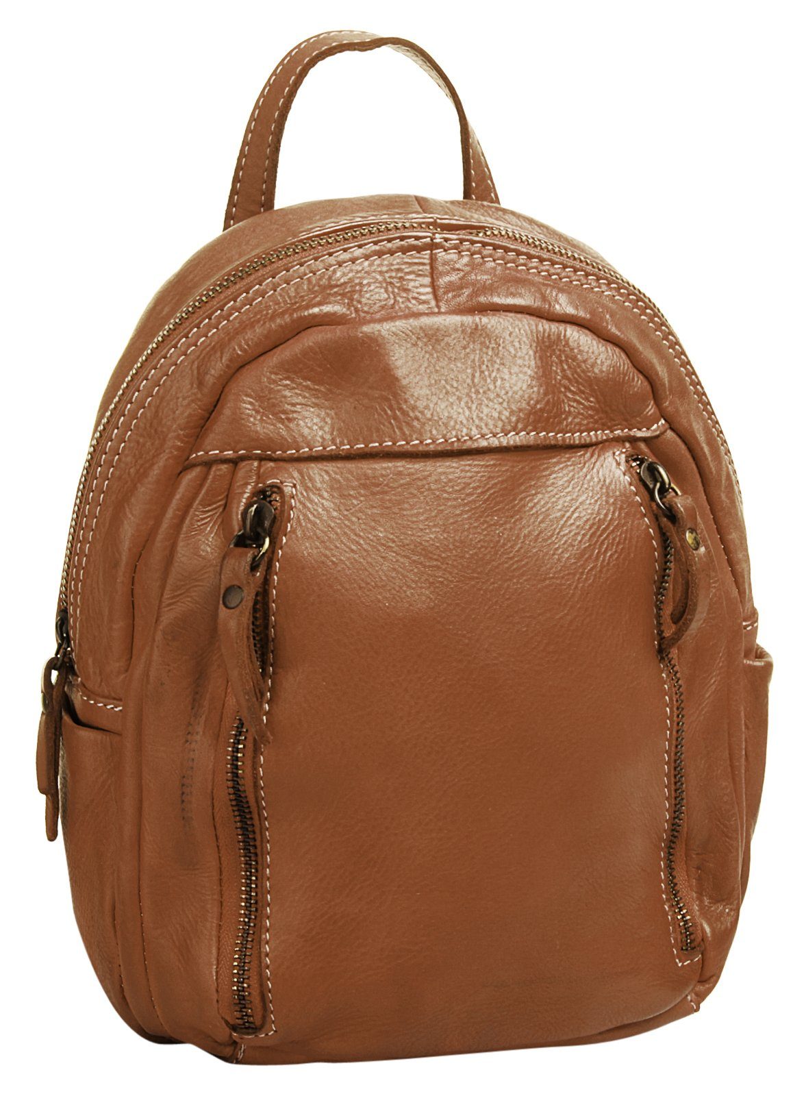 Cluty Rugzak echt leer, made in italy (1)