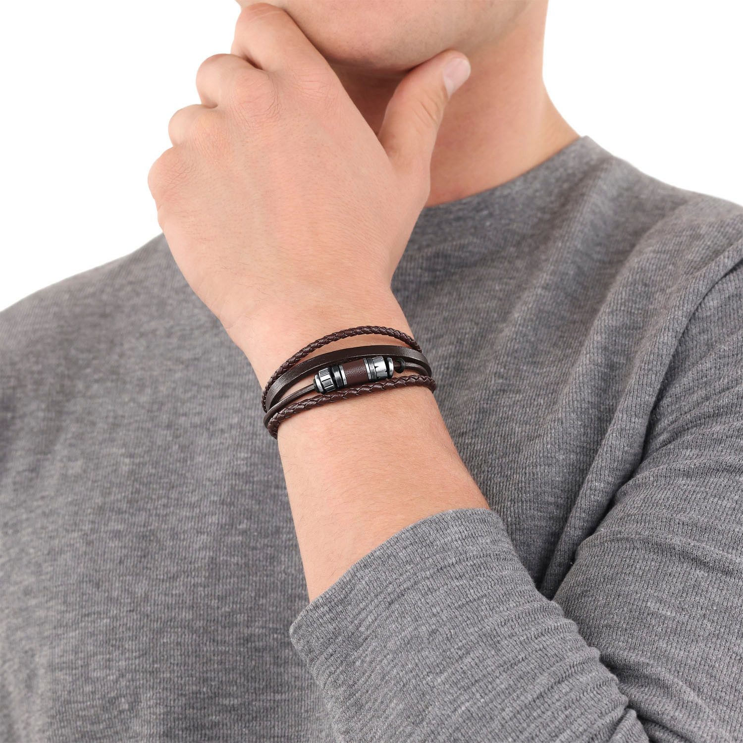 s.Oliver Leren armband 2038871