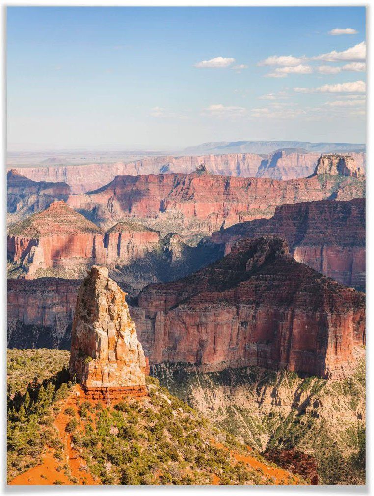 wall-art poster point imperiaal grand canyon (1 stuk) multicolor