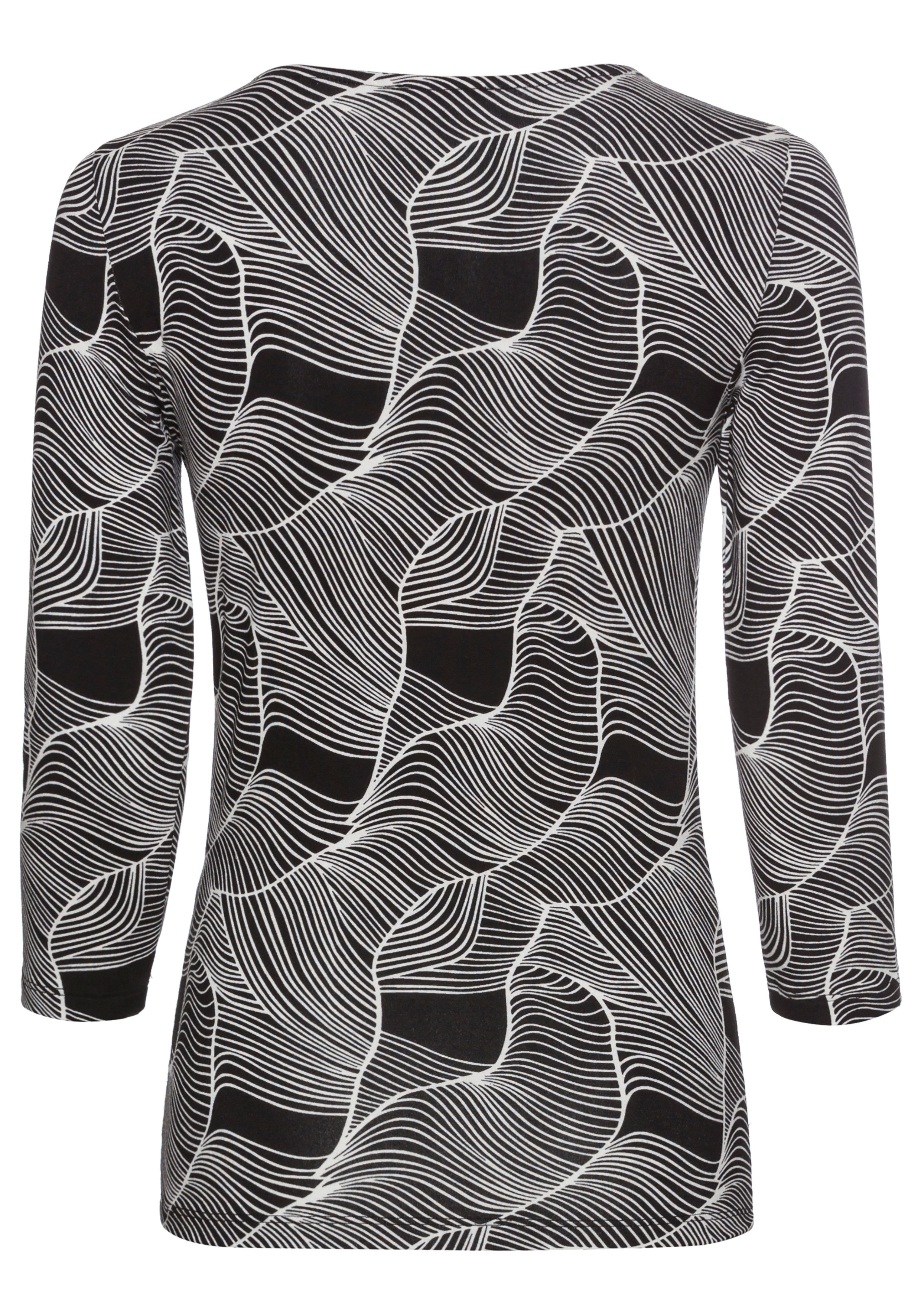 HECHTER PARIS Shirt met 3/4 mouwen met een moderne print - nieuwe collectie