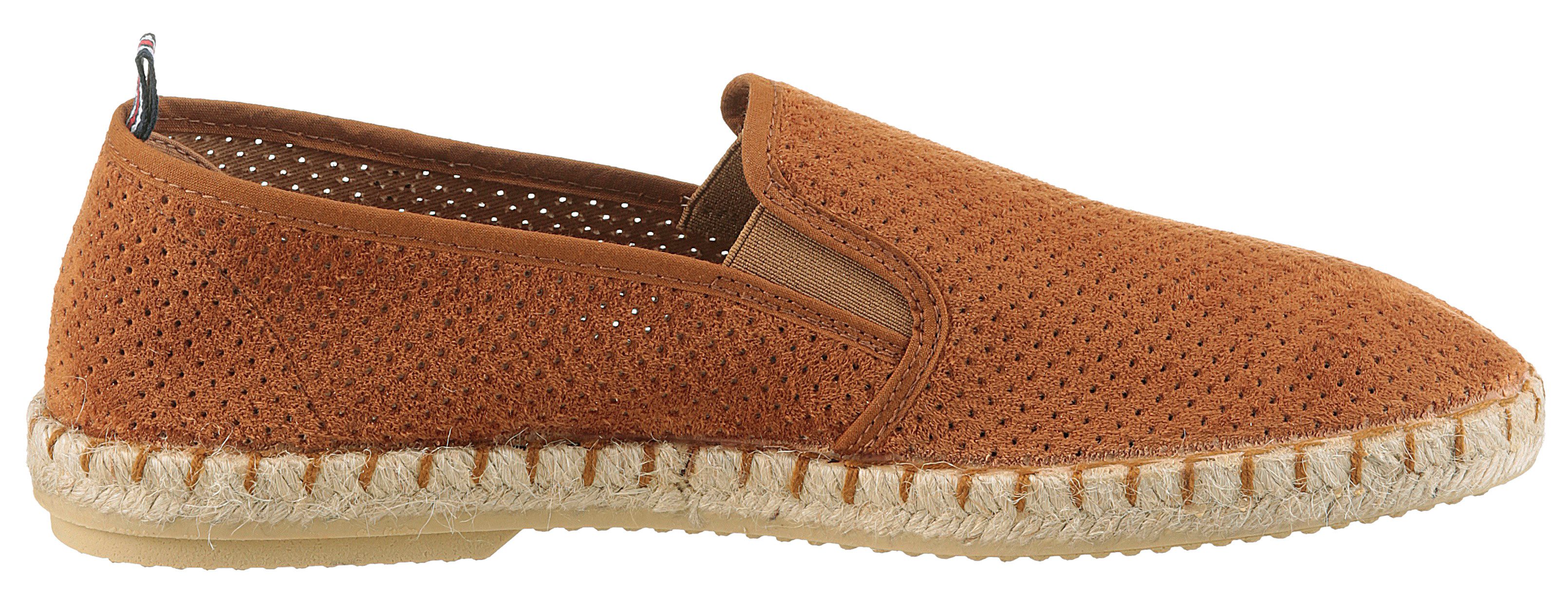 VERBENAS Espadrilles Tom Pacific , loafer, slip-on, zomerschoen, strandschoen met stretch inzetstukken