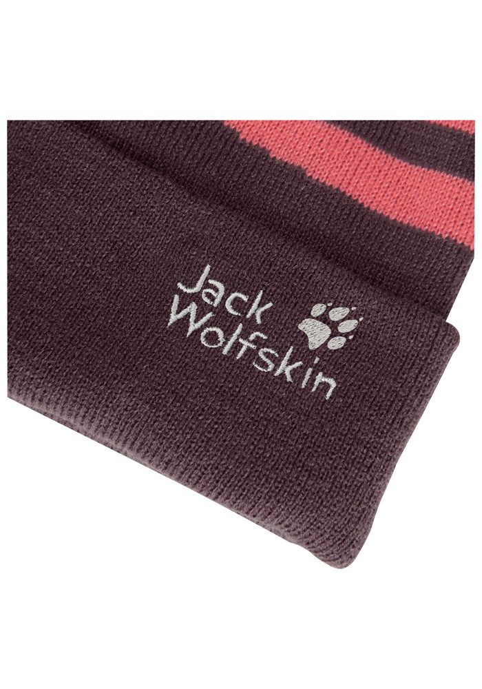 Jack Wolfskin Pomponmuts STRIPY POMPOM BEANIE K