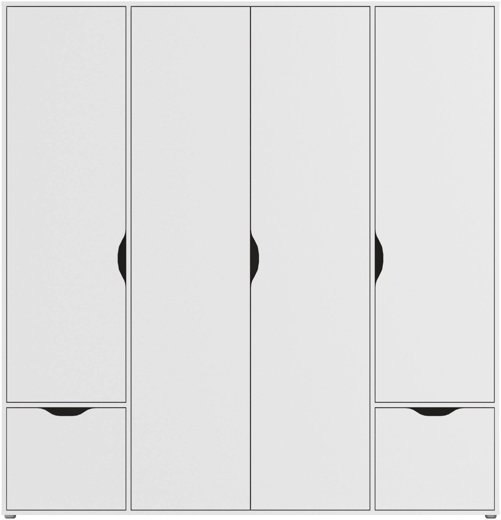 rauch Draaideurkast Kledingkast Kast Garderobe Wasmand NARAI met Laden Greefaansluitingen voor een greeploze look TOPSELLER MADE IN GERMANY