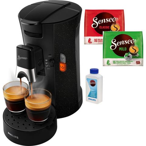 Senseo koffiepadautomaat Select ECO CSA240-20, inclusief gratis toebehoren ter waarde van € 14,- vap