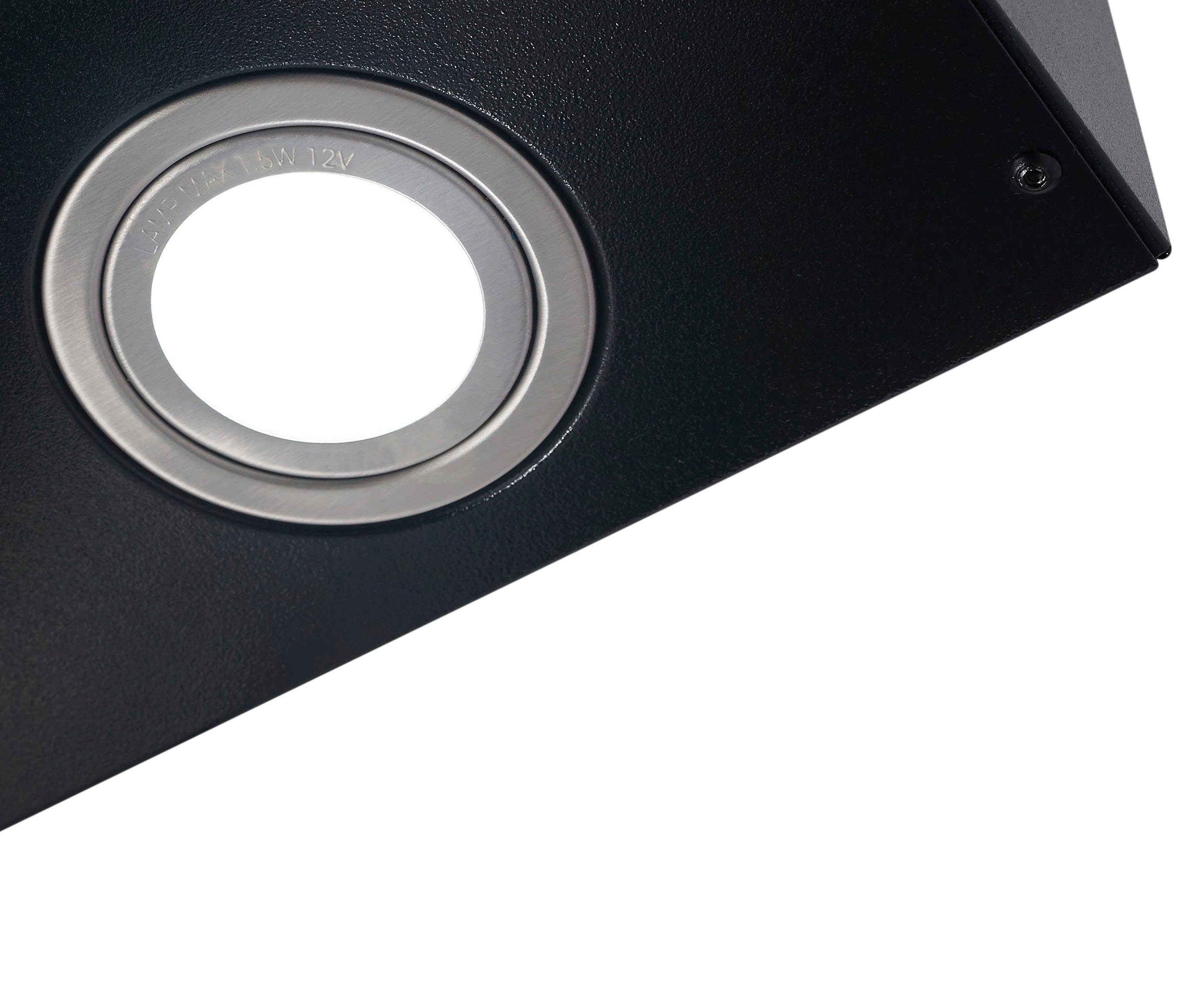 RESPEKTA Wandkap CH 24080 80 cm, 3 vermogensniveaus, led-verlichting, geschikt voor afzuiging en recirculatie