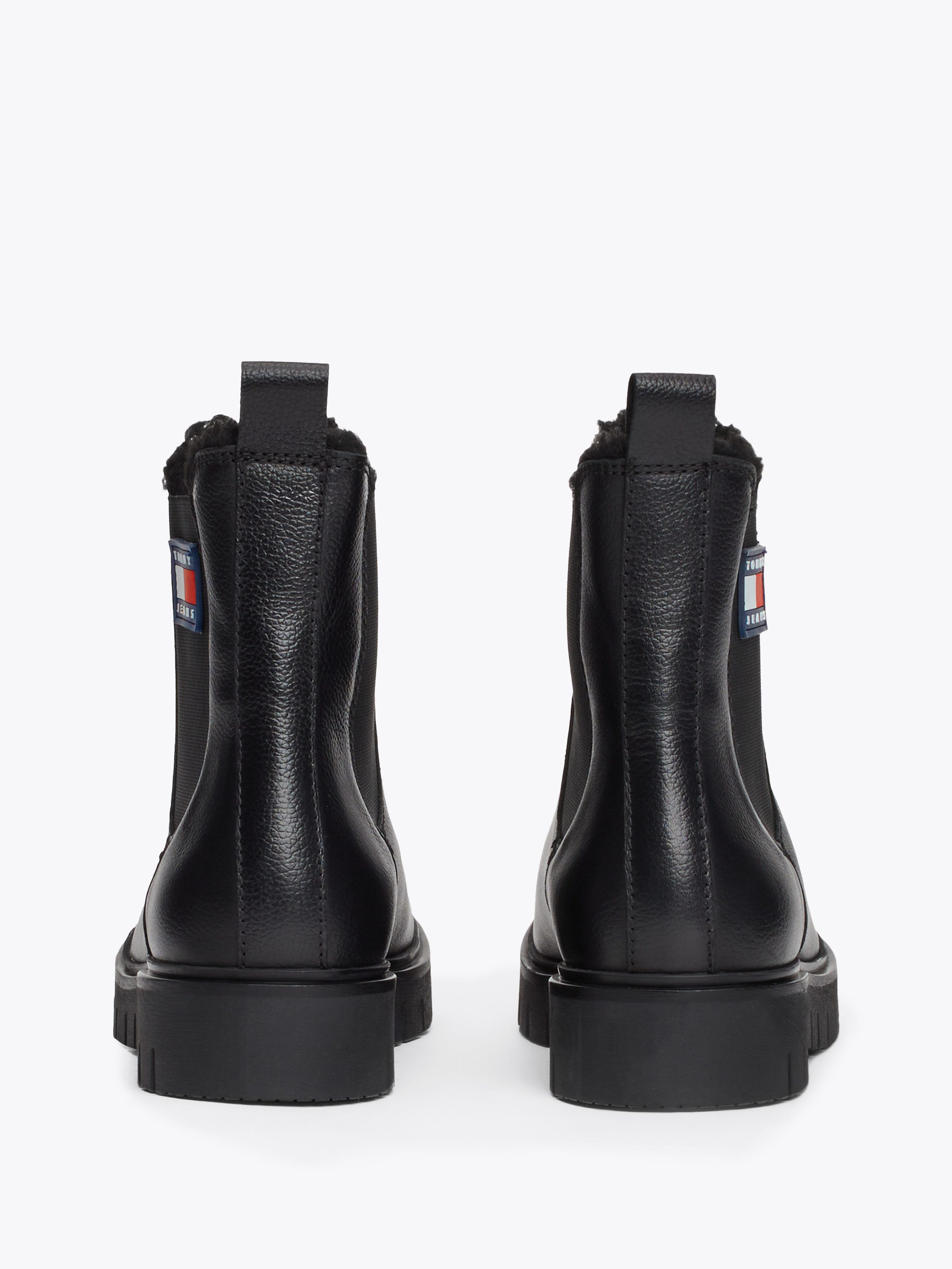 TOMMY JEANS Winterlaarzen TJW CHELSEA BOOT WL blokhak, plateau, chelseaboots, instapschoen met zijlogo