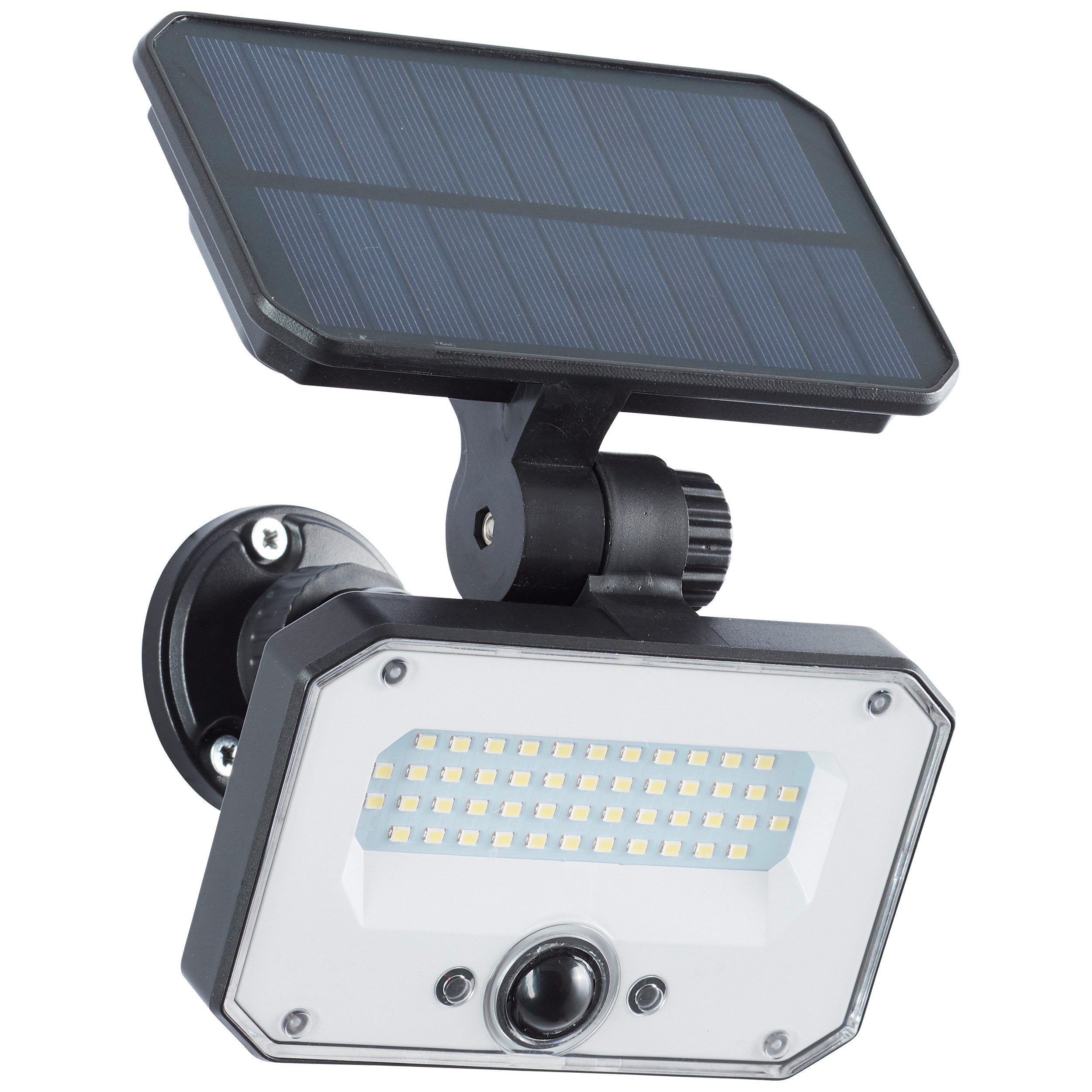 Brilliant Leuchten Led-tuinlamp JOPLIN LED buitenpriklamp, solar, 54 cm, 1100 lm, 4100 K, zwart (1 stuk)