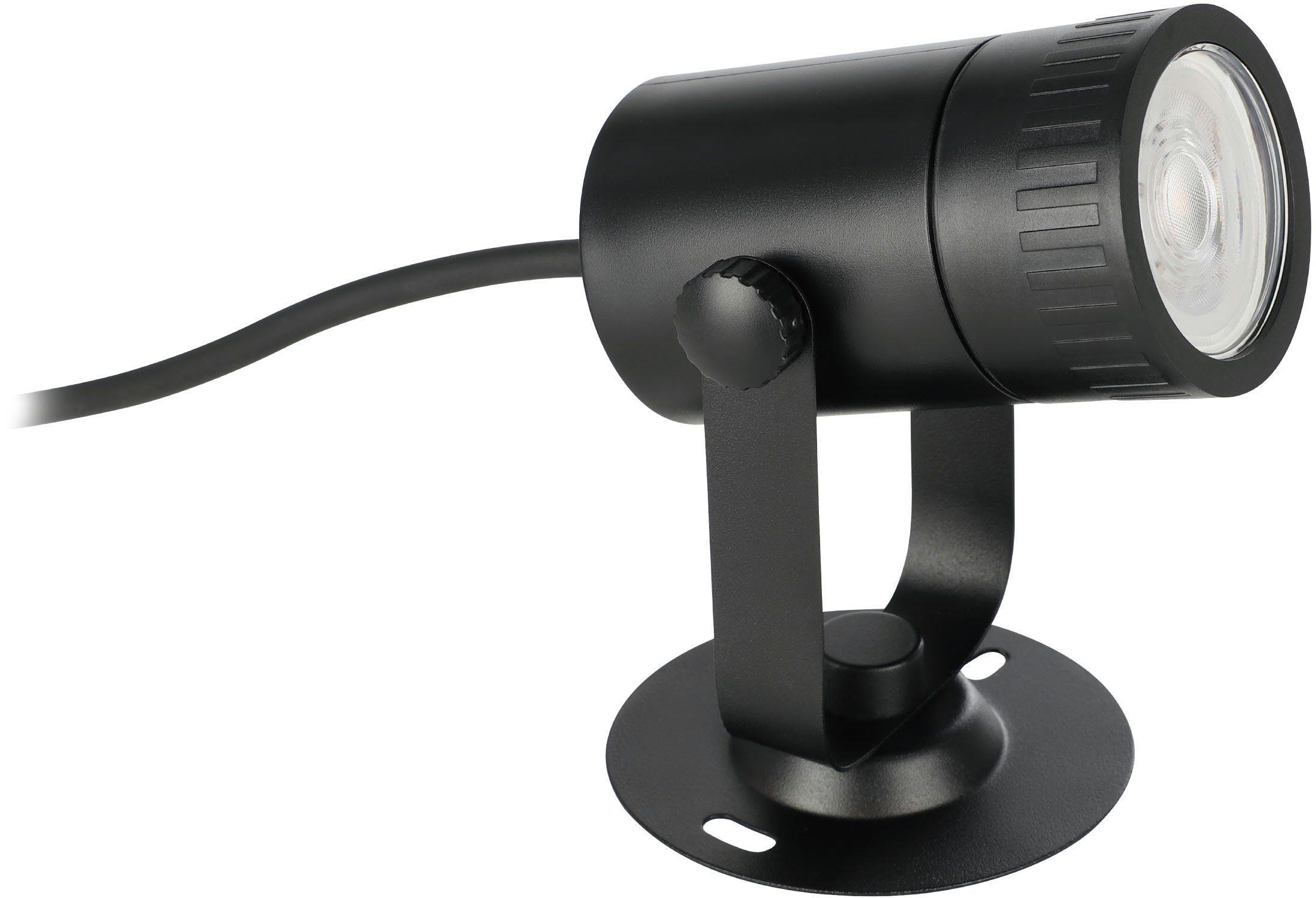 EGLO Staande lamp NEMA-Z vloerlamp, buitenlamp, spot, grondpen, zwart, ZigBee 3.0 App / spraakbesturing Alexa, ‎‎‎‎‎‎‎125x115x90cm, excl. afstandsbediening (1 stuk)