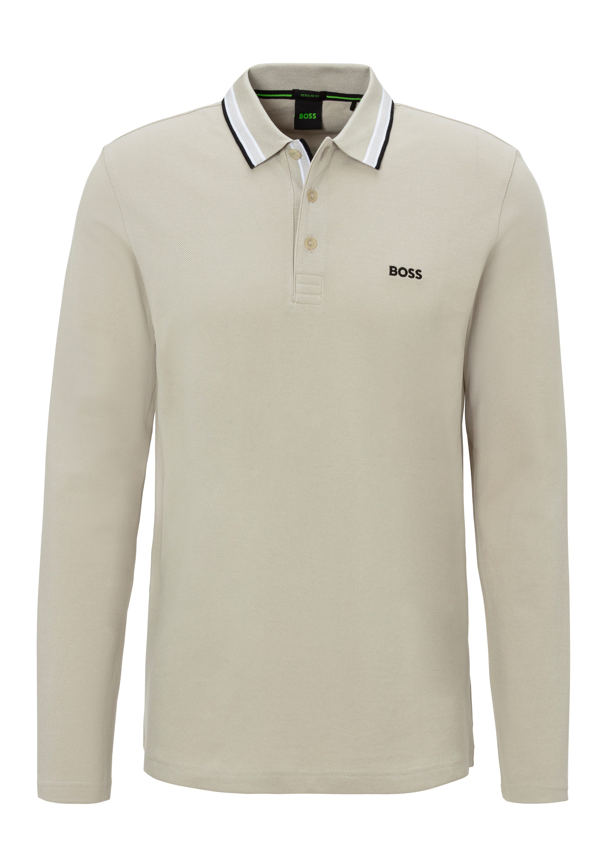 BOSS GREEN Poloshirt Plisy met een polokraag