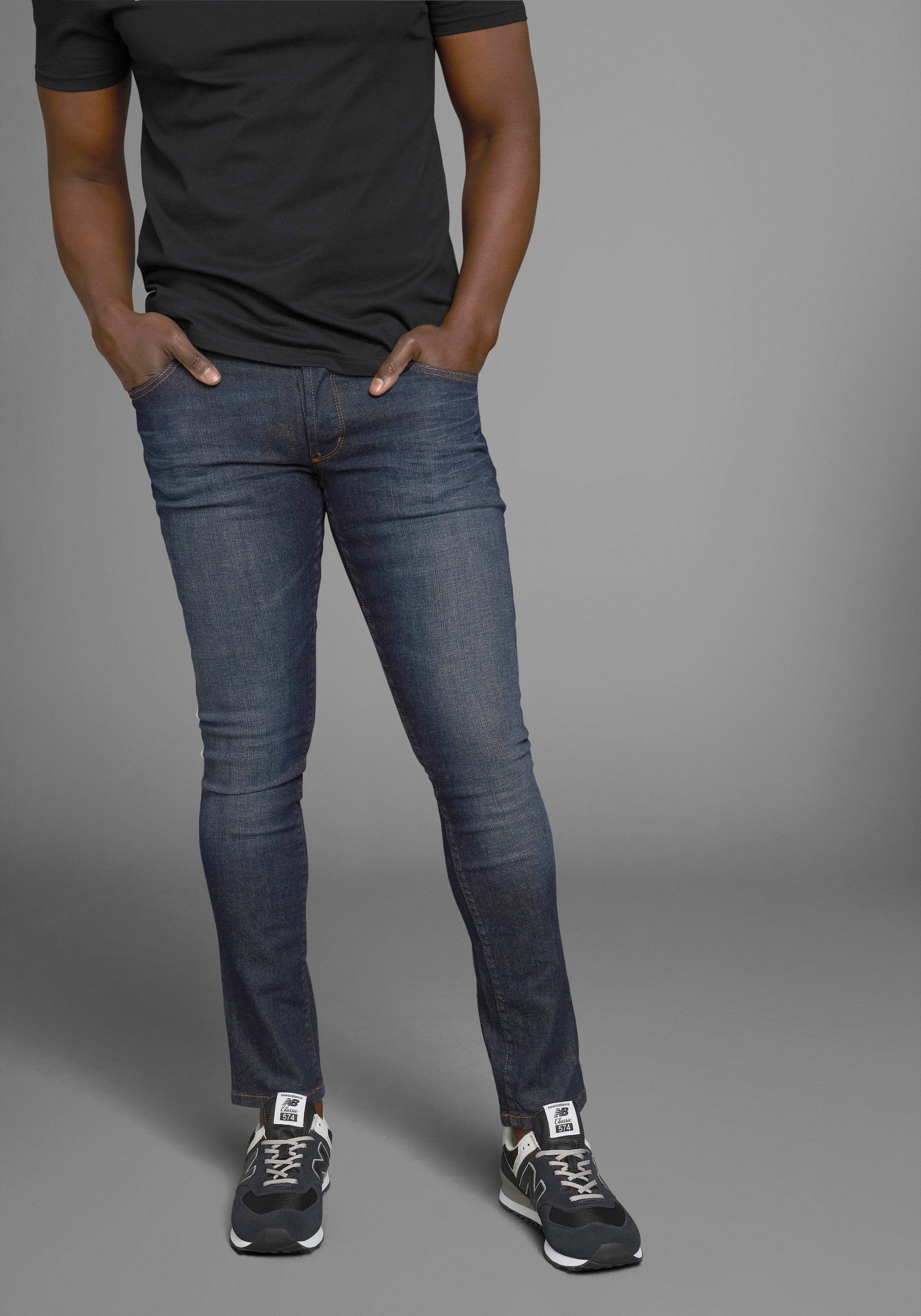 Bruno Banani Slim fit jeans Jimmy (stretch) smalle pijp, lage taillehoogte, met knoopsluiting