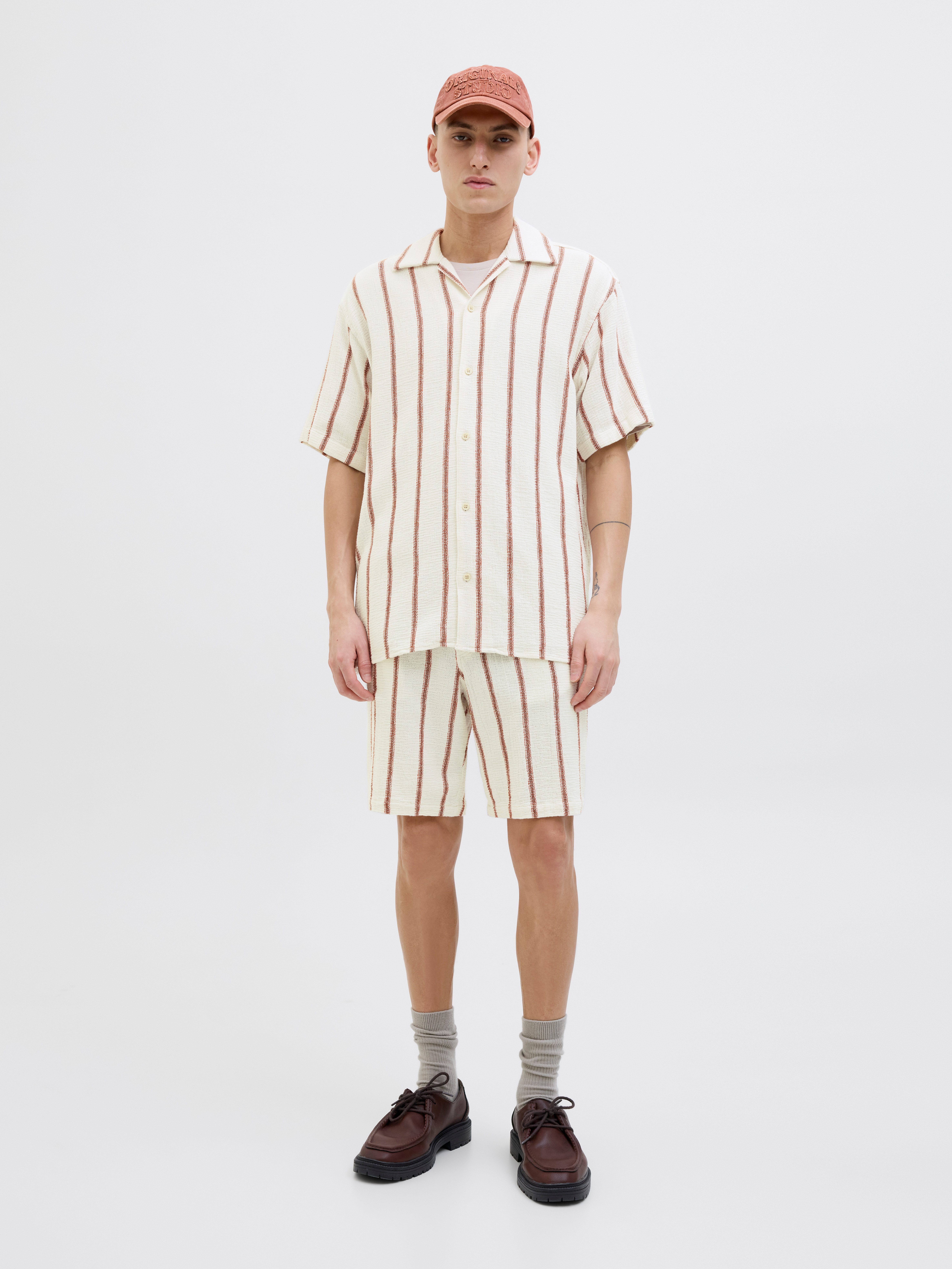 Jack & Jones Overhemd met korte mouwen JORCOBA STRIPE RESORT SHIRT SS SN
