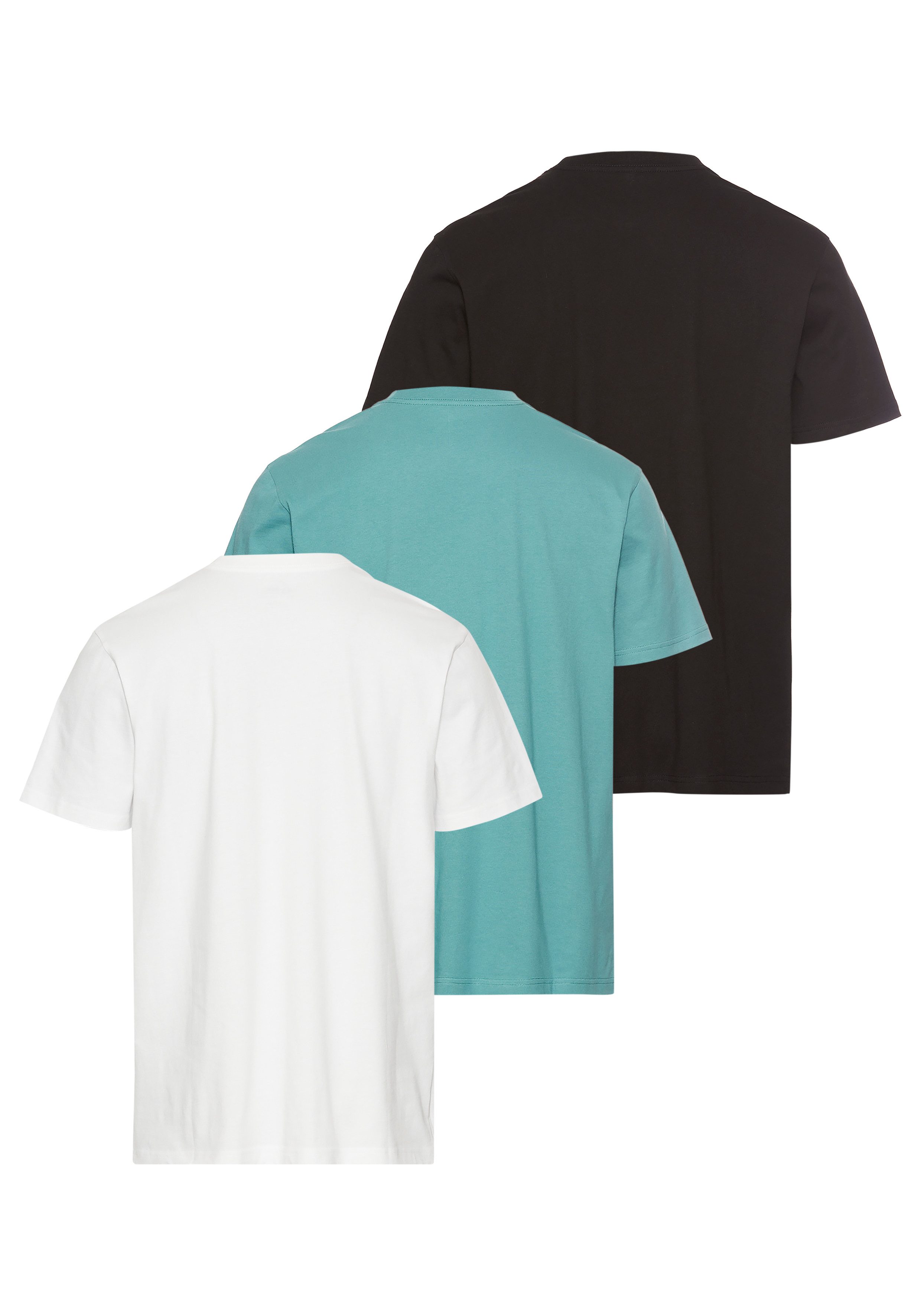 Quiksilver T-shirt NOTCHED SHORT SLEEVE TEE PACK3 YM (3-delig)