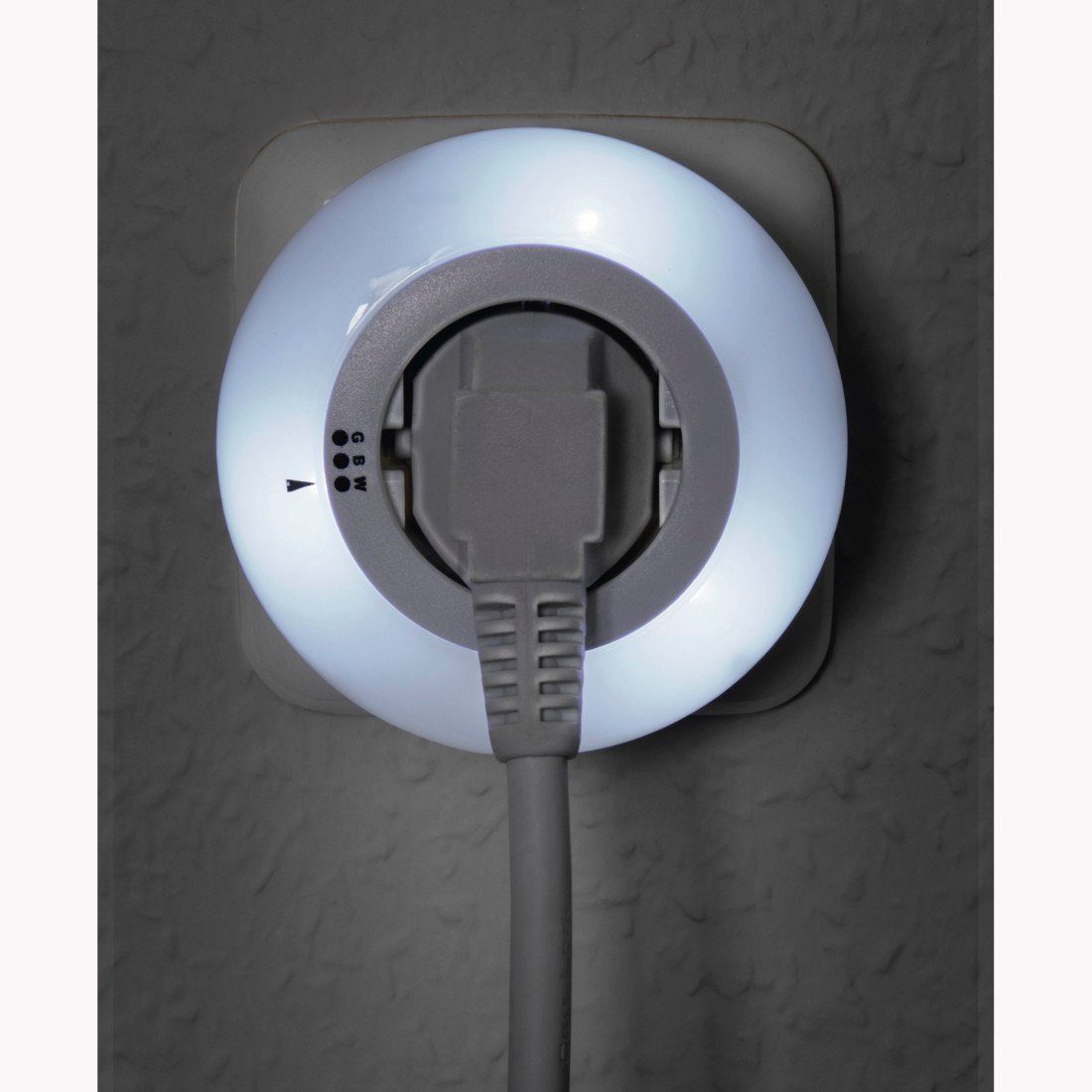 Hama Led-nachtlampje LED nachtlampje met stekker, lichtsensor, aanrakingbescherming, 3 kleuren
