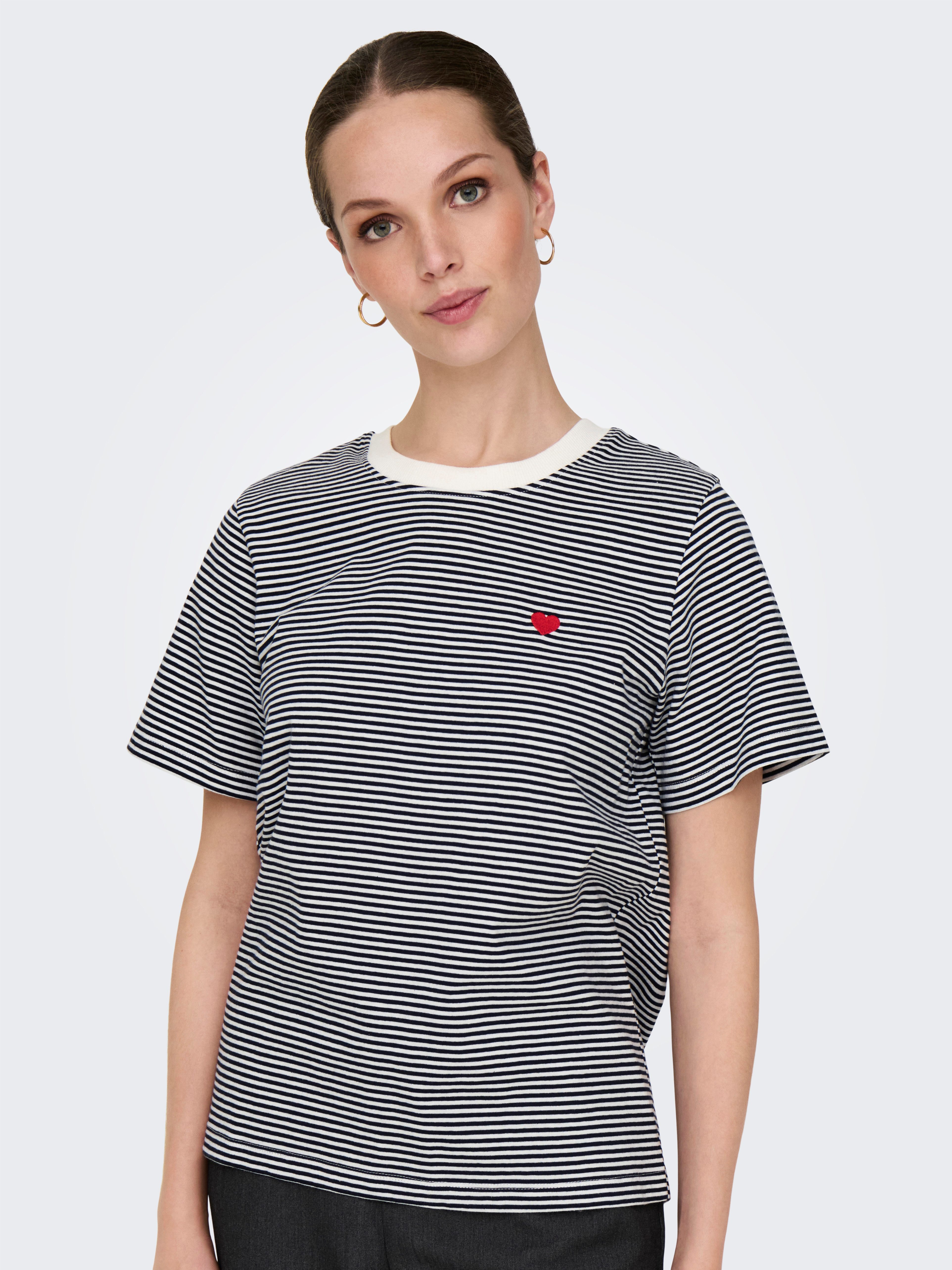 JDY Shirt met korte mouwen JDYPISA S/S PRINT TOP JRS NOOS
