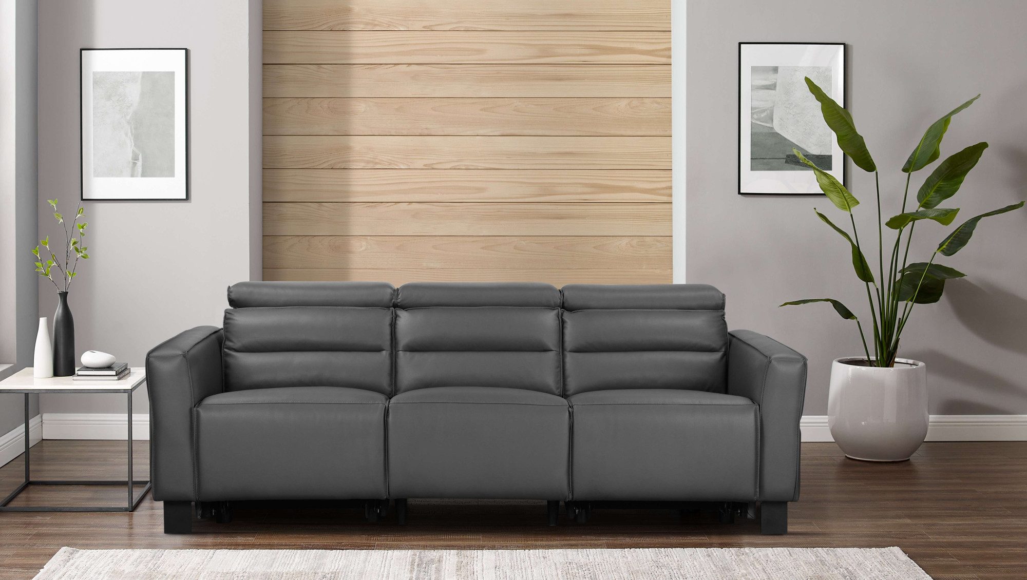 Places of Style 3-zitsbank Carpari, 224 cm, handmatige of elektrische relaxfunctie in 2 zitplaatsen