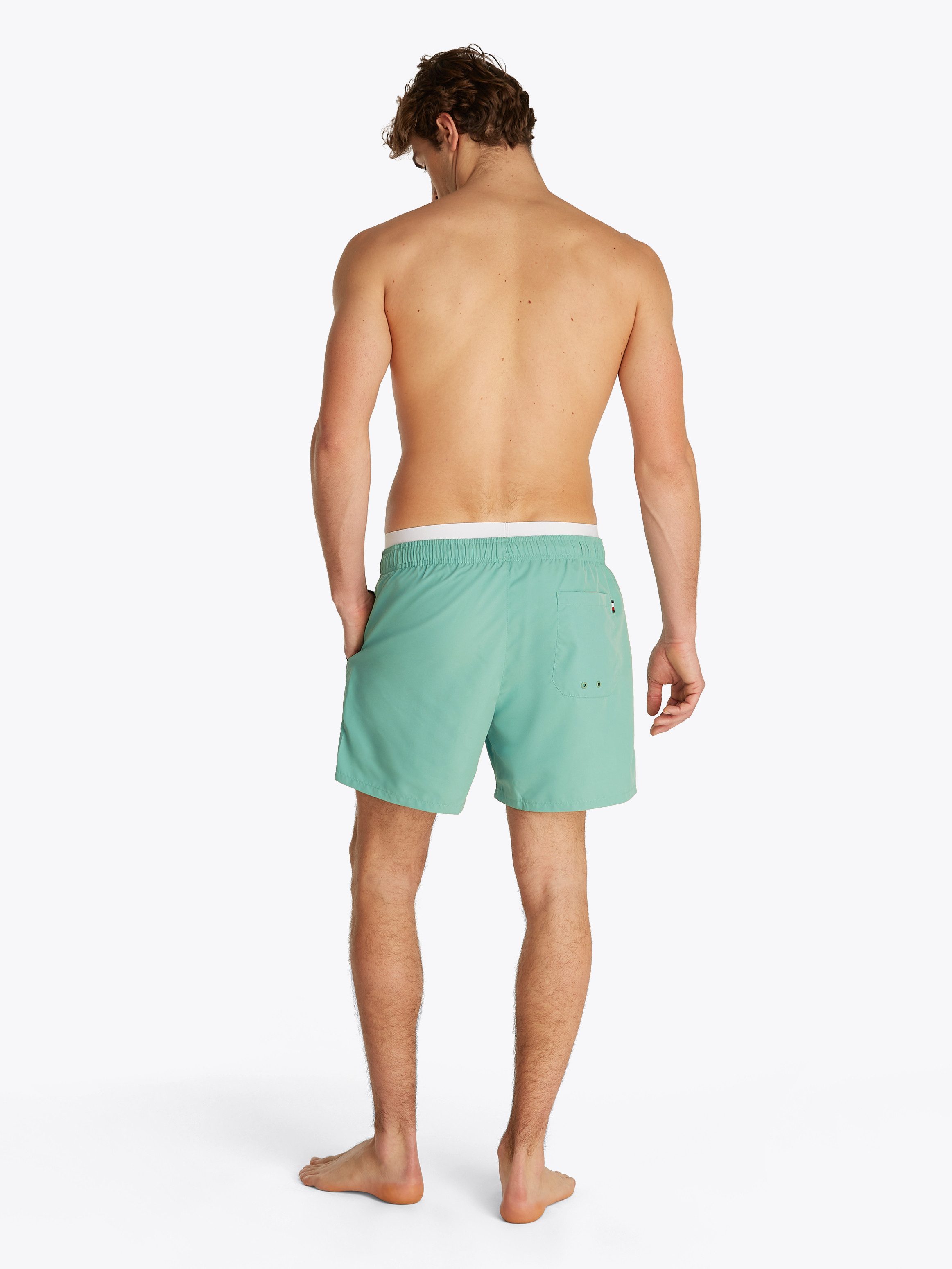 Tommy Hilfiger Swimwear Zwemshort MEDIUM DRAWSTRING DW met bindband, met logo-opdruk