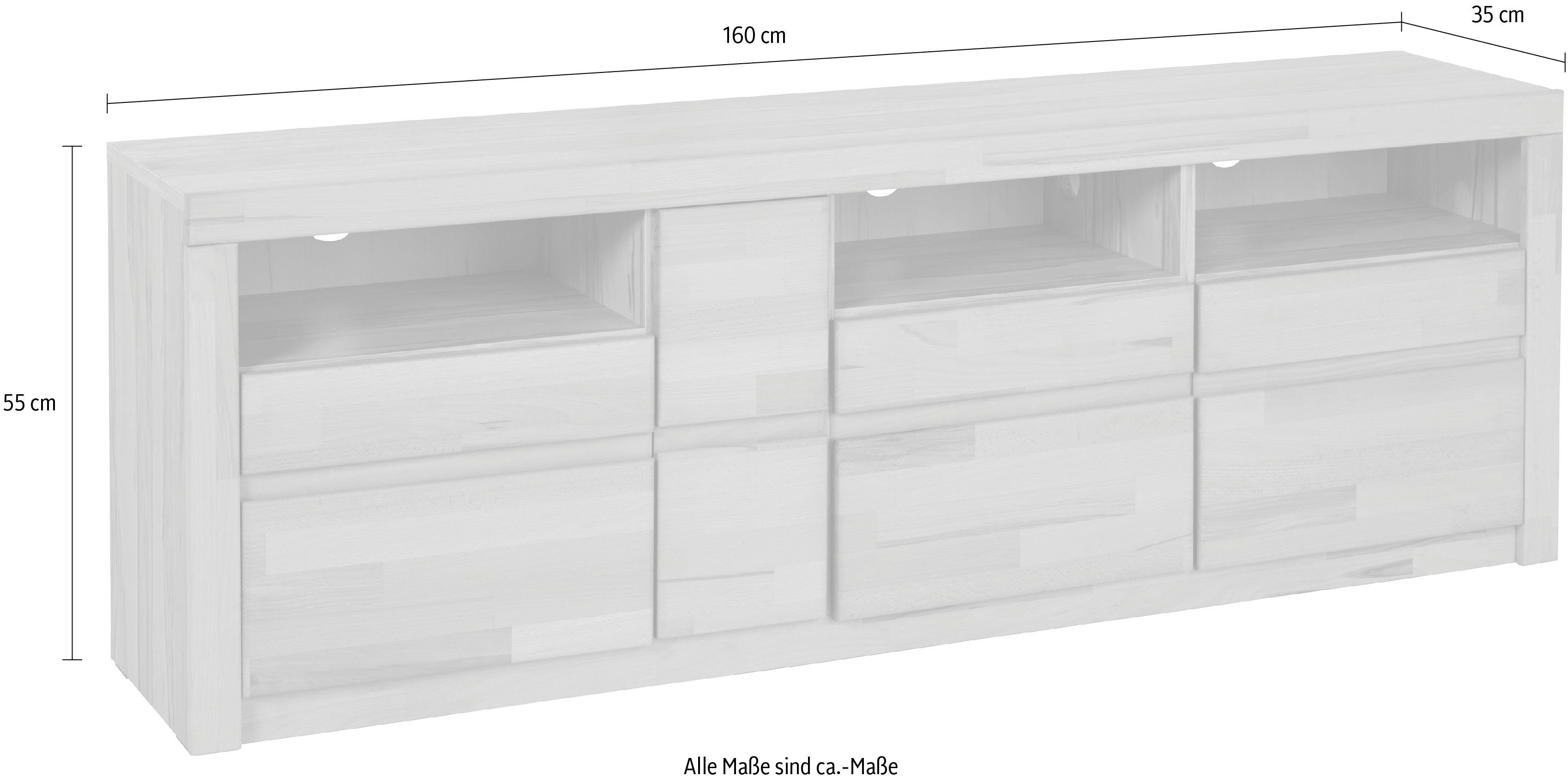 Home affaire Tv-meubel Silkeborg Breedte 160 cm