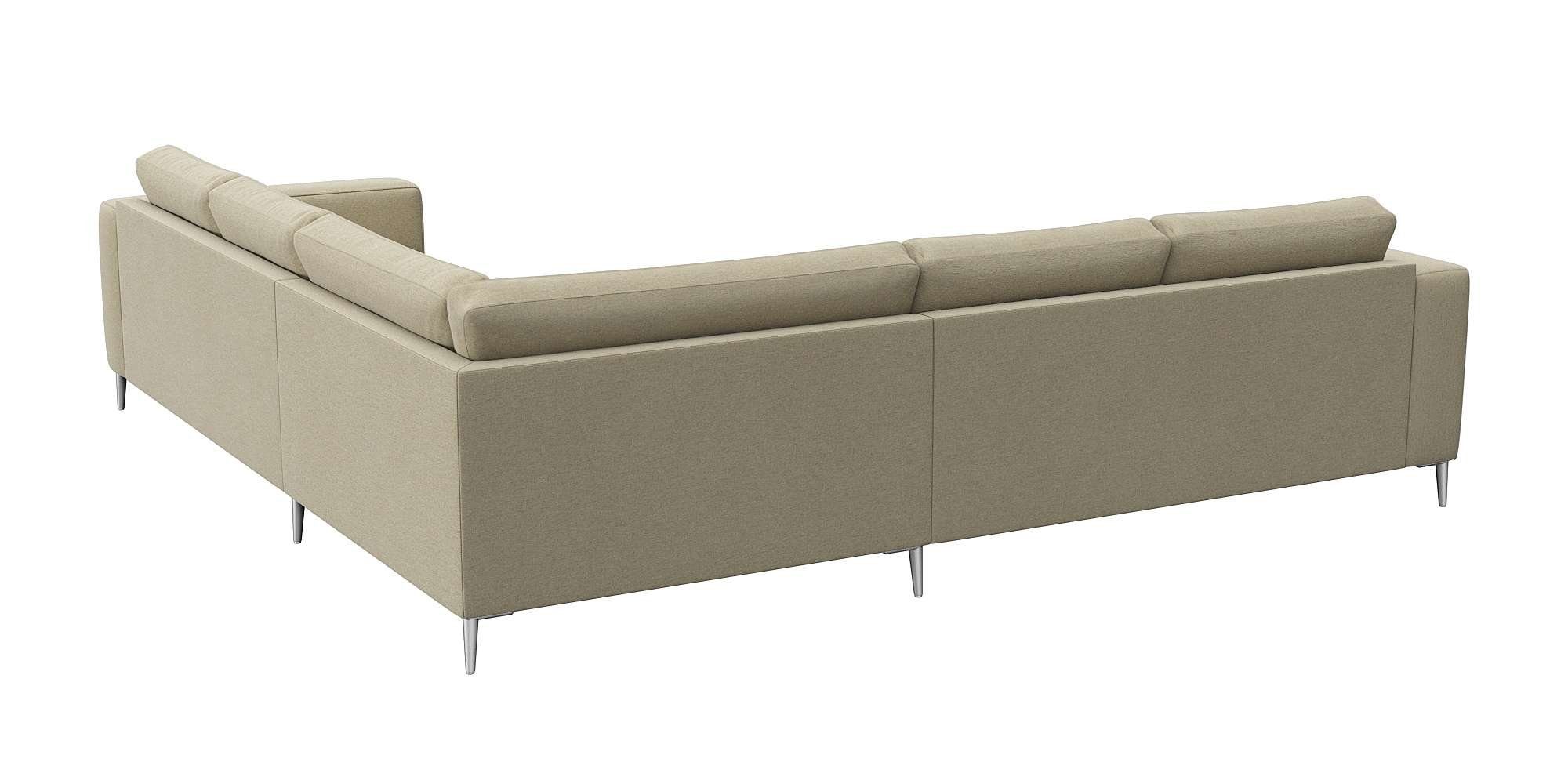 FLEXLUX Hoekbank Fiore, gelijkbenig, super zitcomfort door koudschuim in de zitting