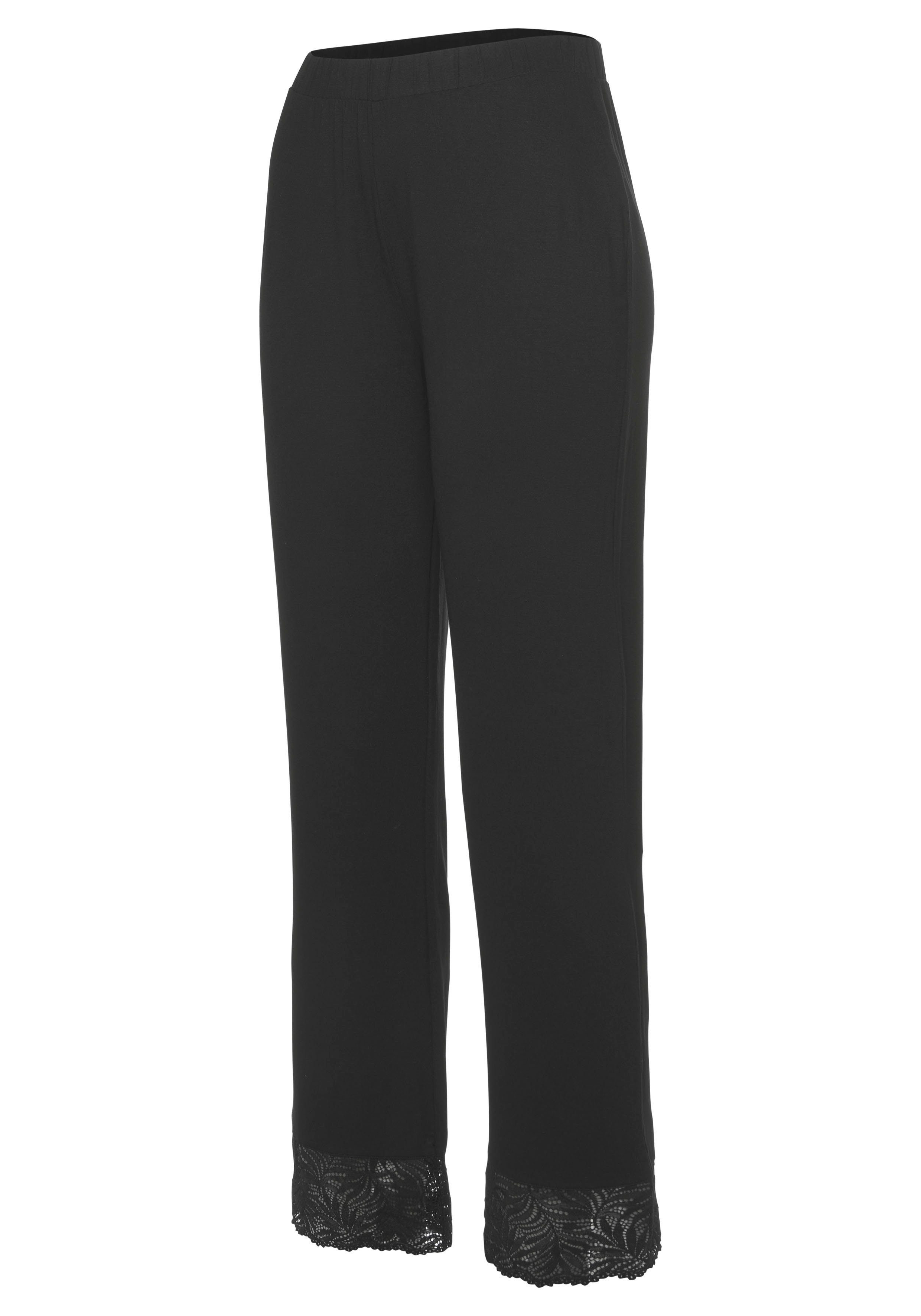 Lascana Pyjamabroek met chique kanten details