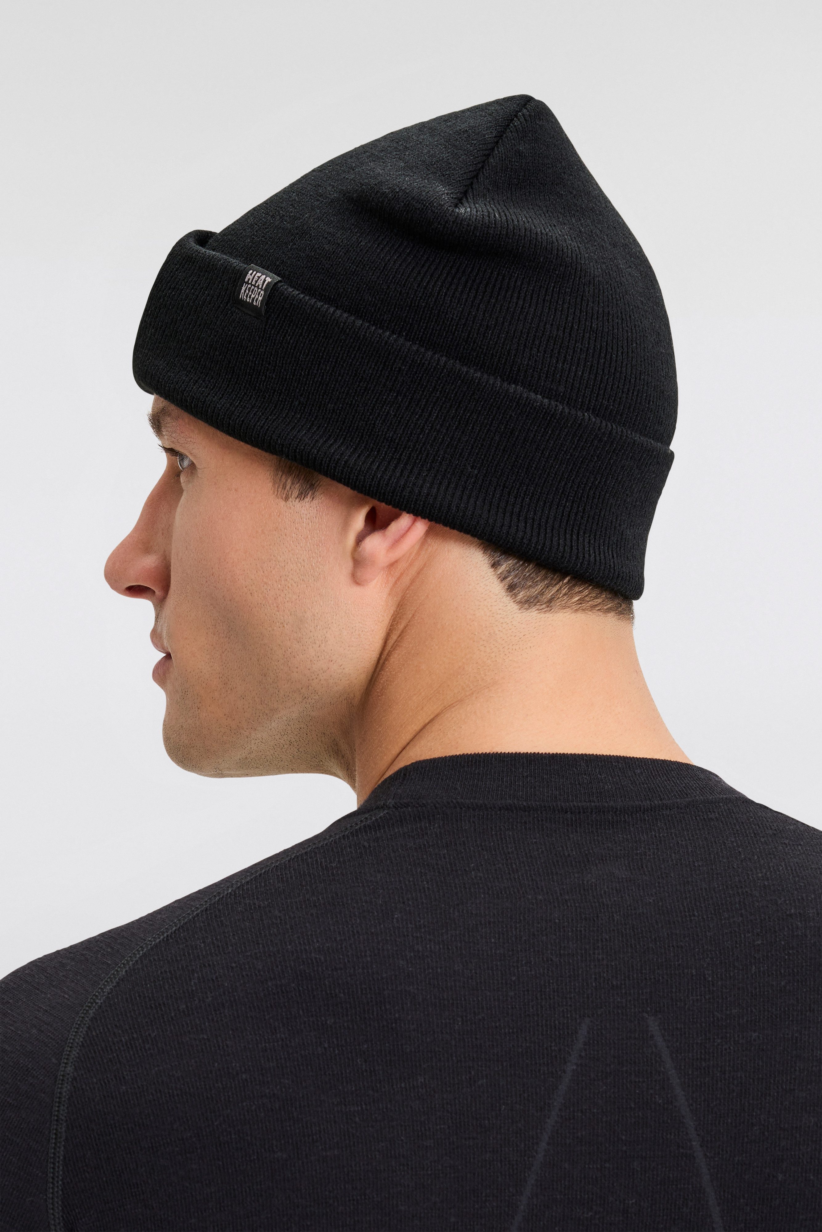 HEAT keeper Gebreide muts MEN THERMAL BEANIE+LED LIGHT RECHARGE oplaadbare, afneembare led-lamp voor de donkere tijd van het jaar (2 stuks)