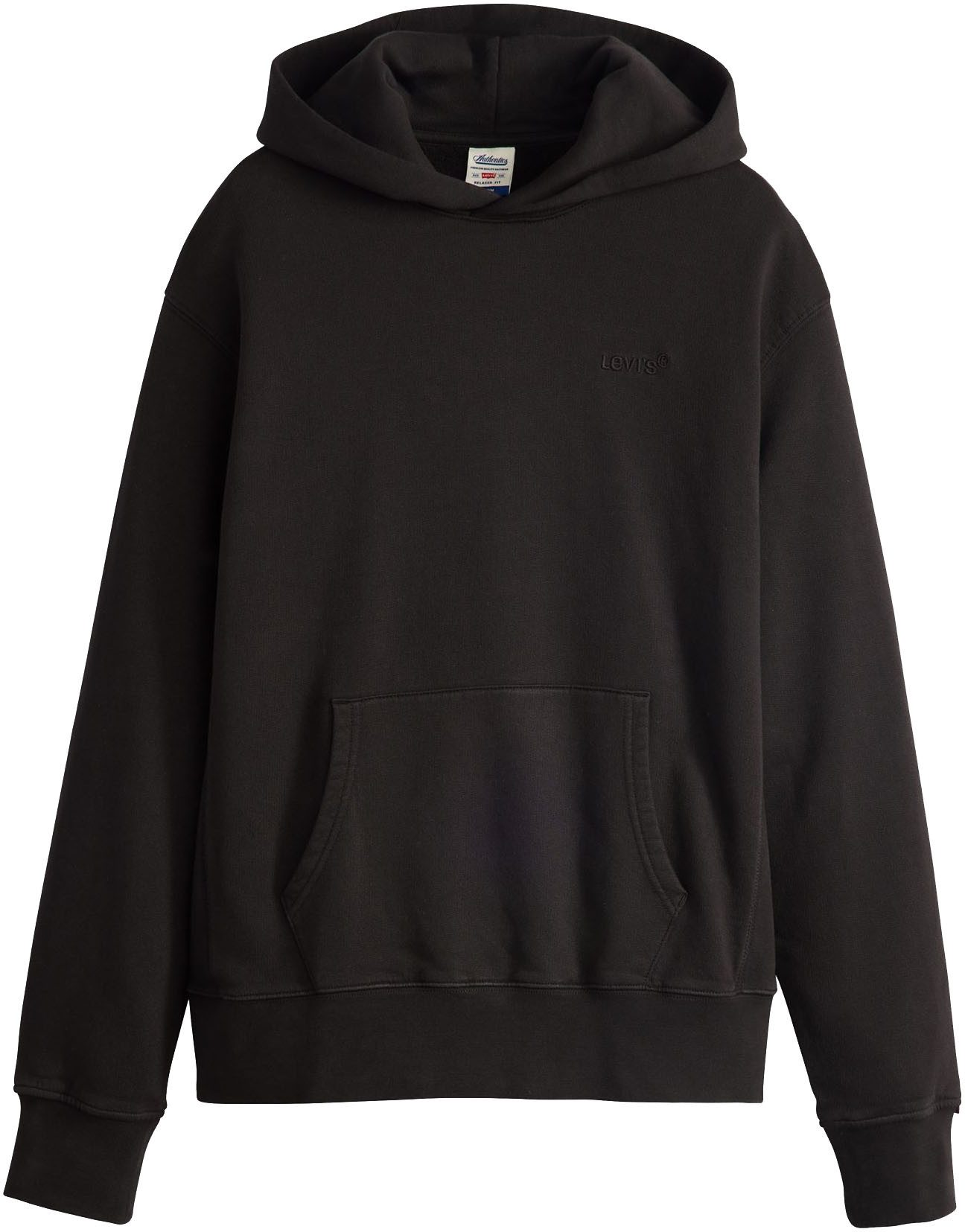 Levi's® Hoodie THE AUTHENTIC HOODIE met kleine ton-sur-ton logo-borduursel op de borst