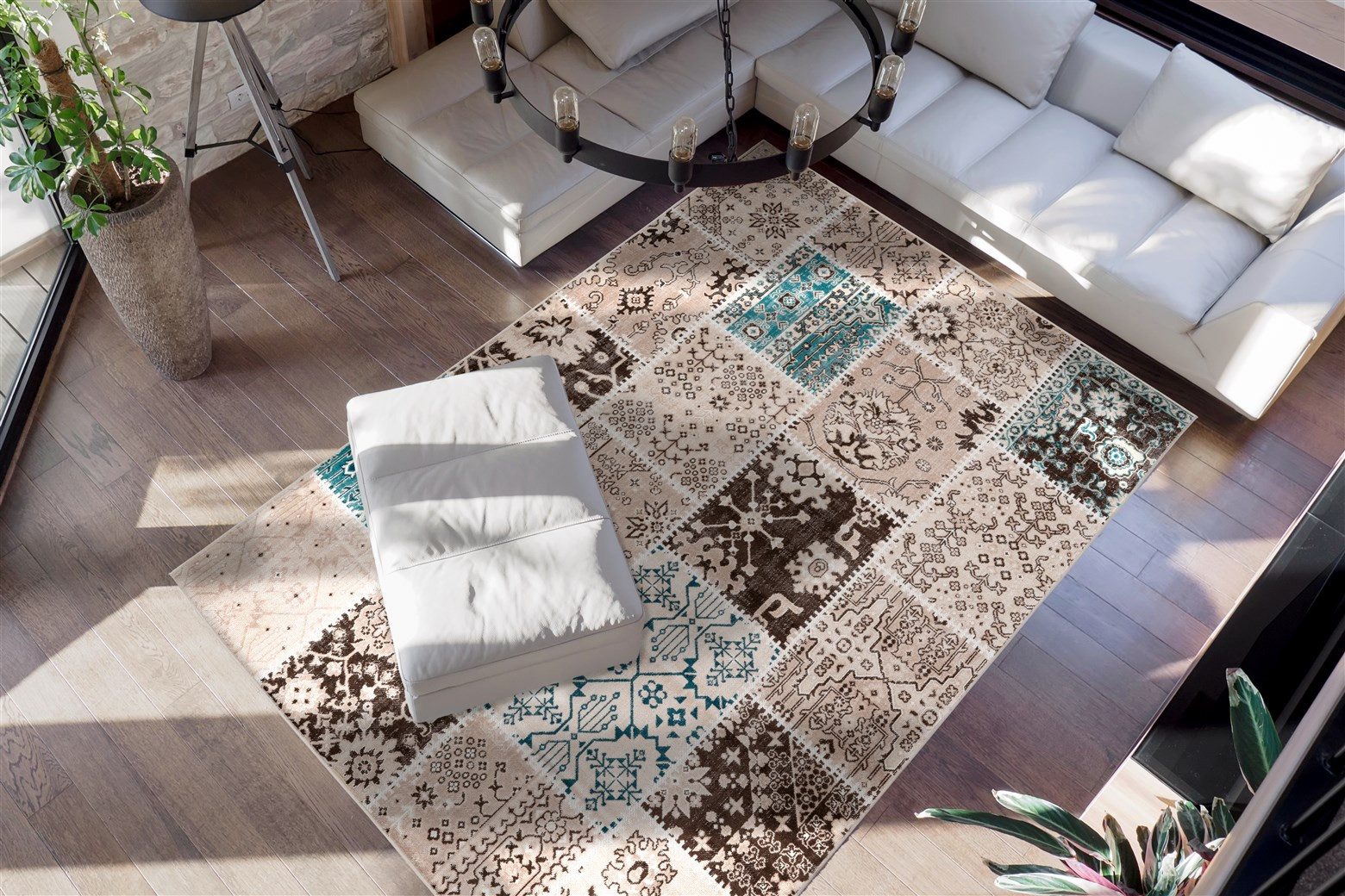 me gusta Vloerkleed Ariya 425 Vlakke pool, afgehecht, woonkamer