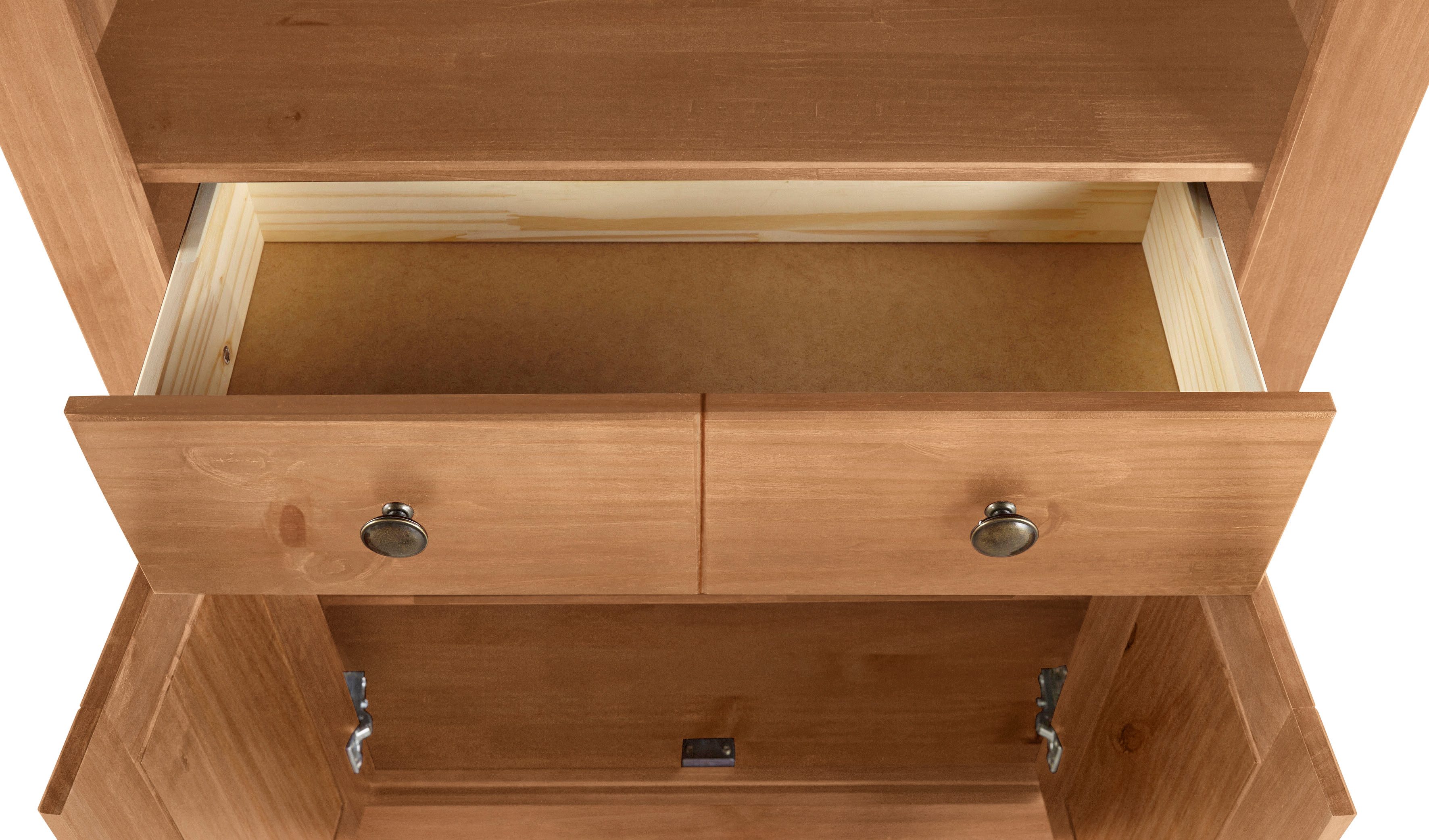 Home affaire Boekenkast Liotta met 3 verstelbare planken, 1 lade, massief grenen