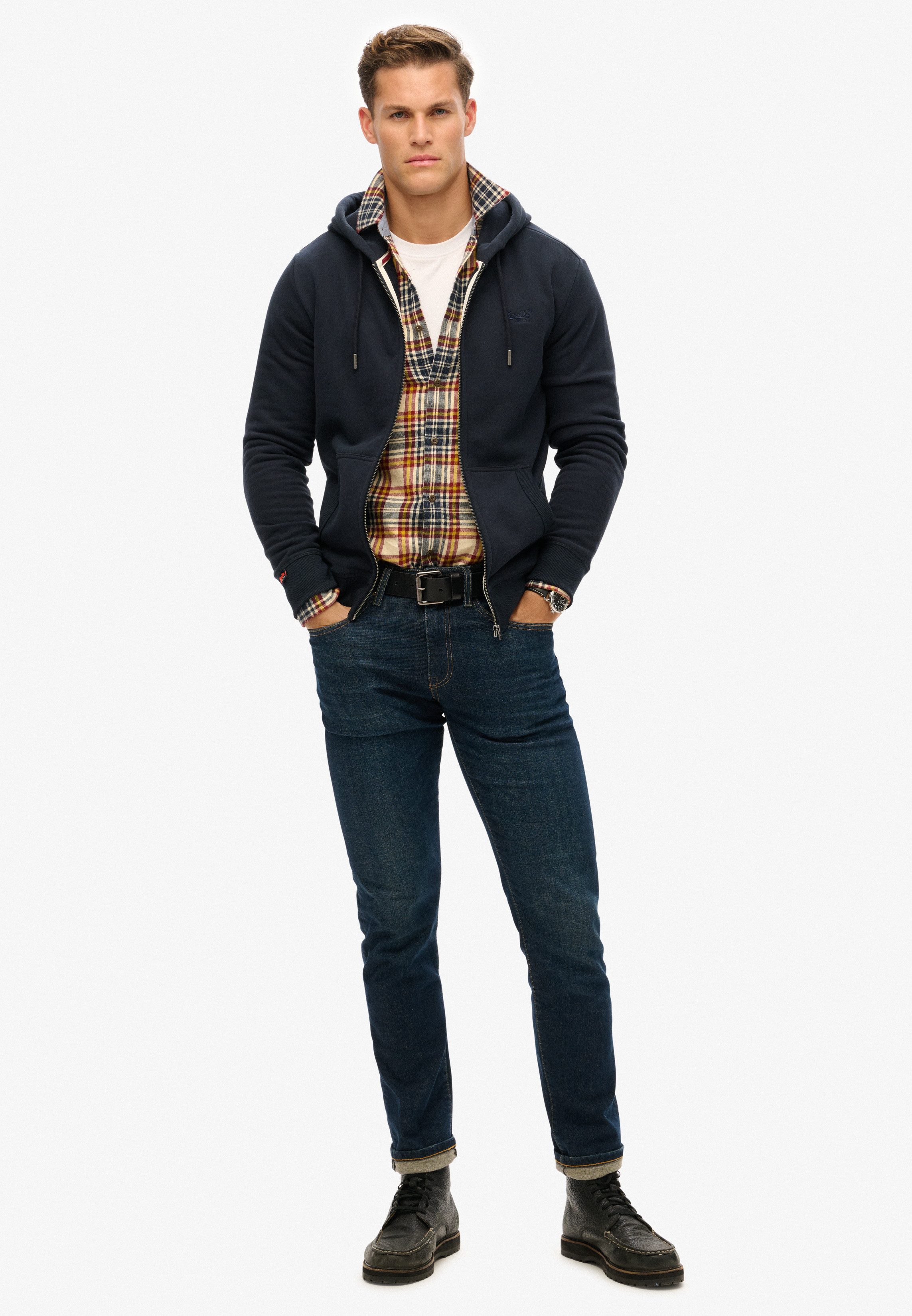 Superdry Capuchonsweatvest ESSENTIAL LOGO ZIP HOODIE HB