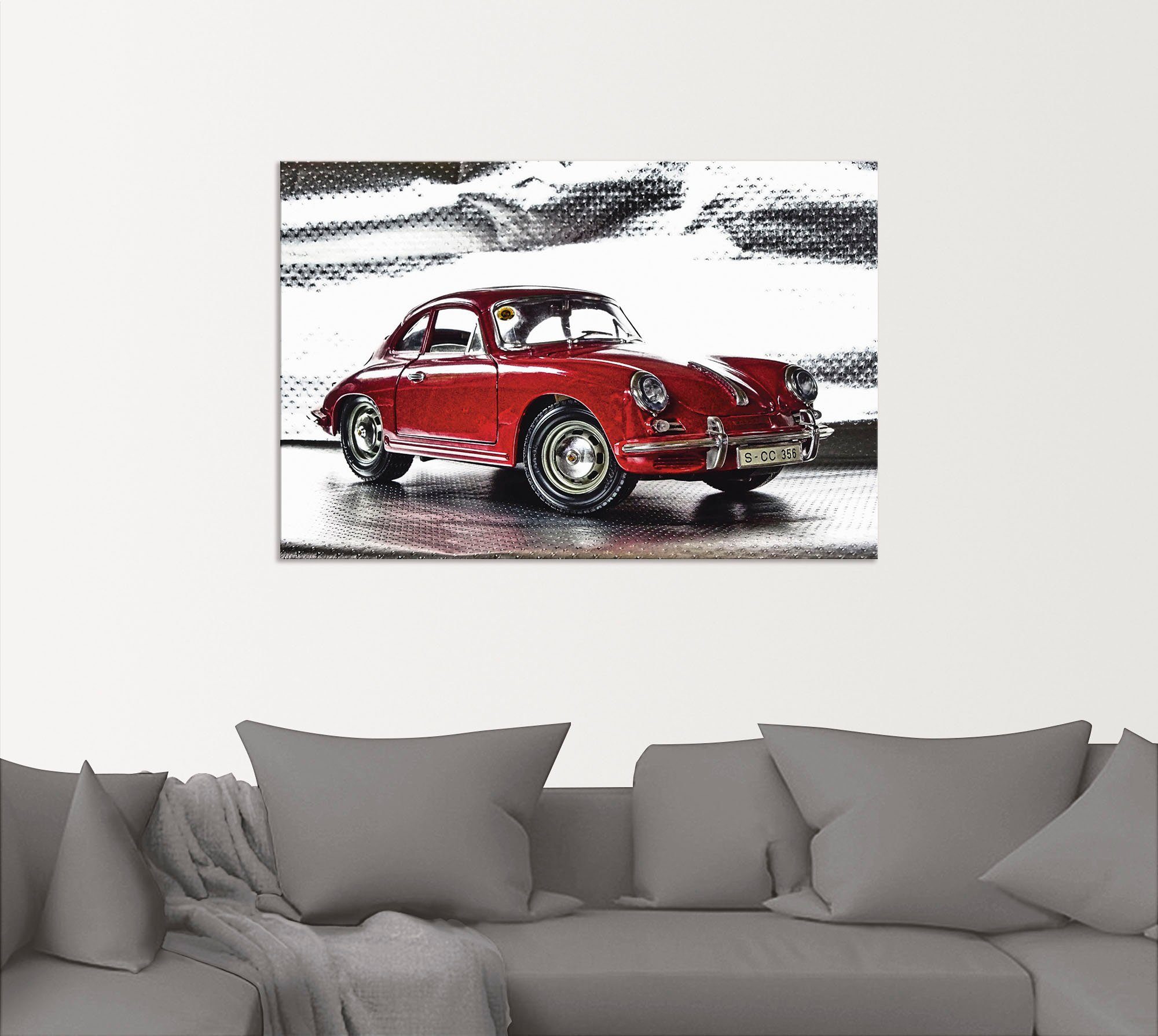 Artland Artprint Klassiek model de Porsche 356 als artprint van aluminium artprint voor buiten artprint op linnen poster muursticker