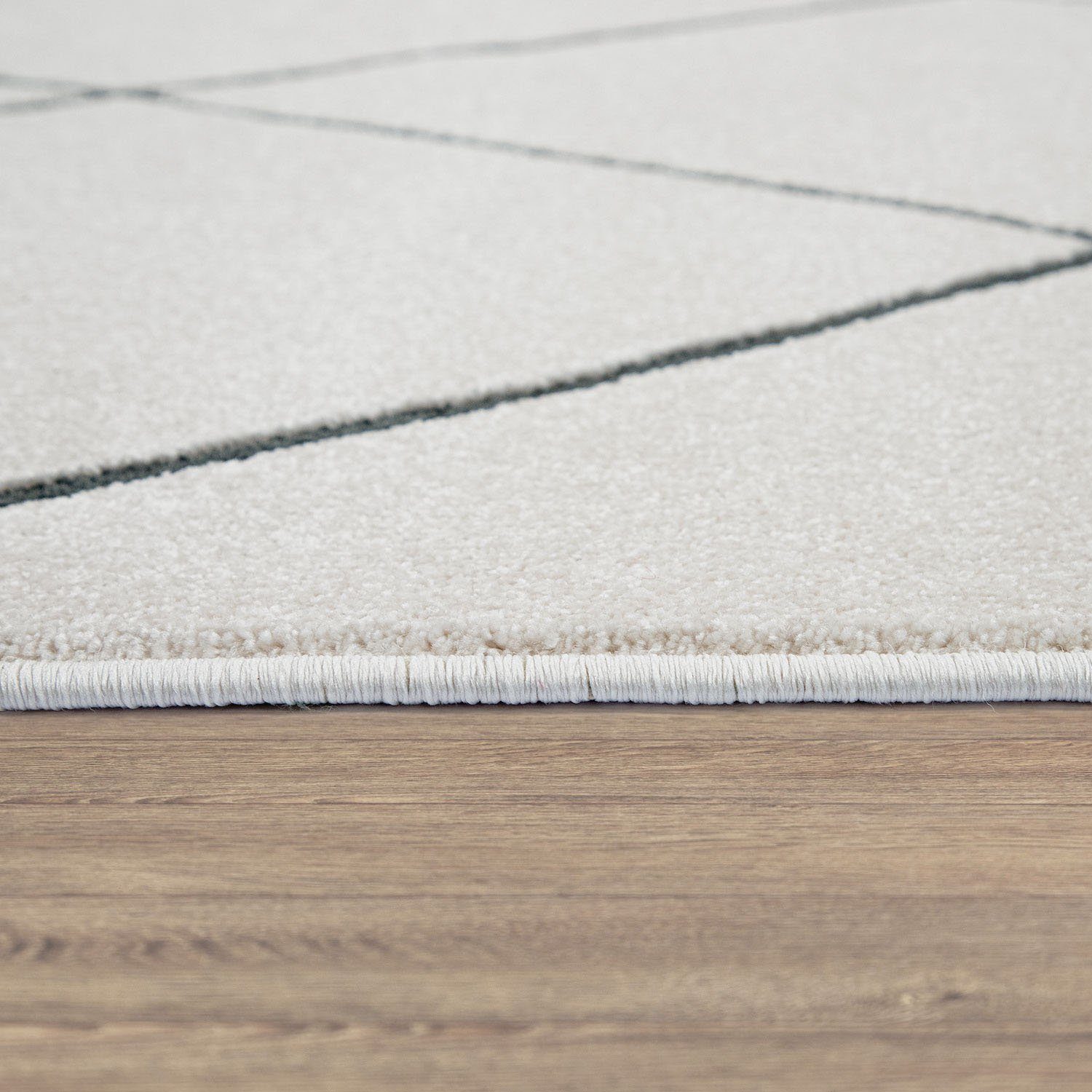 Paco Home Vloerkleed Haral 786 Korte pool, Scandinavisch design, ruitenmotief