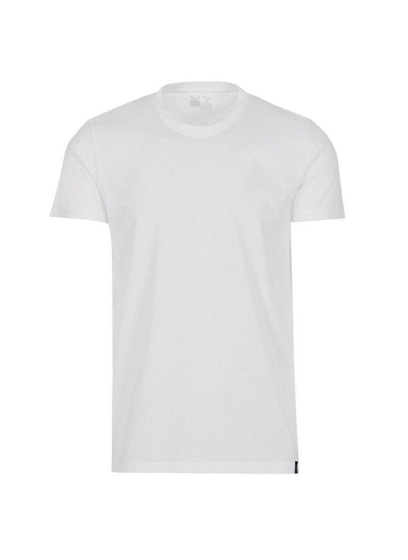 Trigema T-shirt TRIGEMA Slim-fit T-shirt van DELUXE-katoen (1-delig)