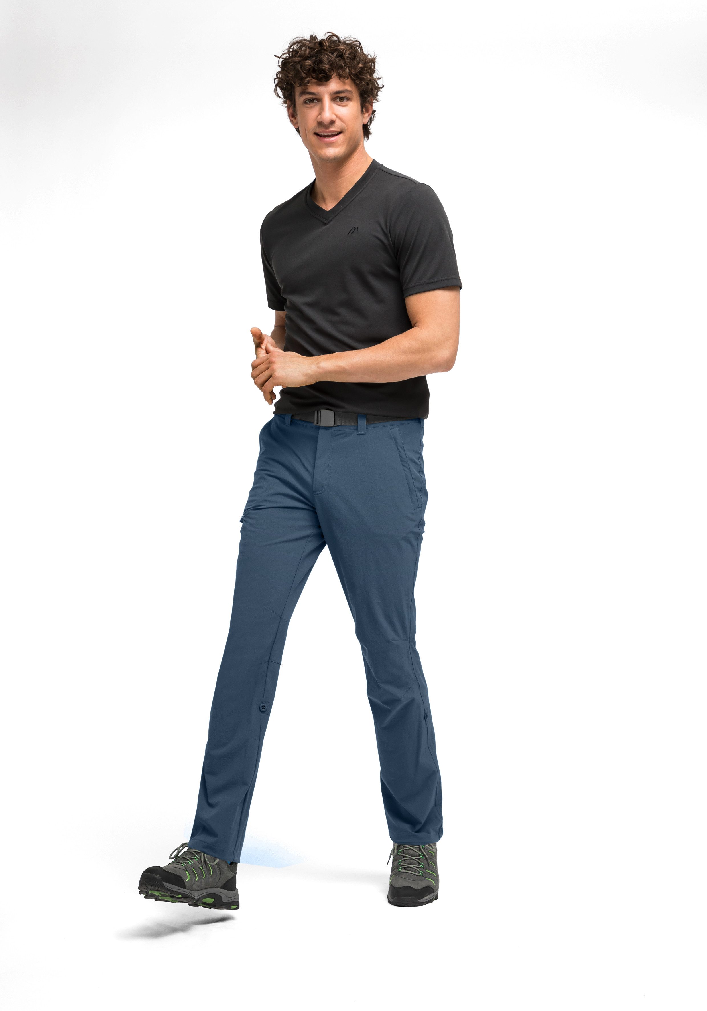 Maier Sports Functionele broek Nil Herenwandelbroek, ventilerende outdoorbroek met oprolfunctie