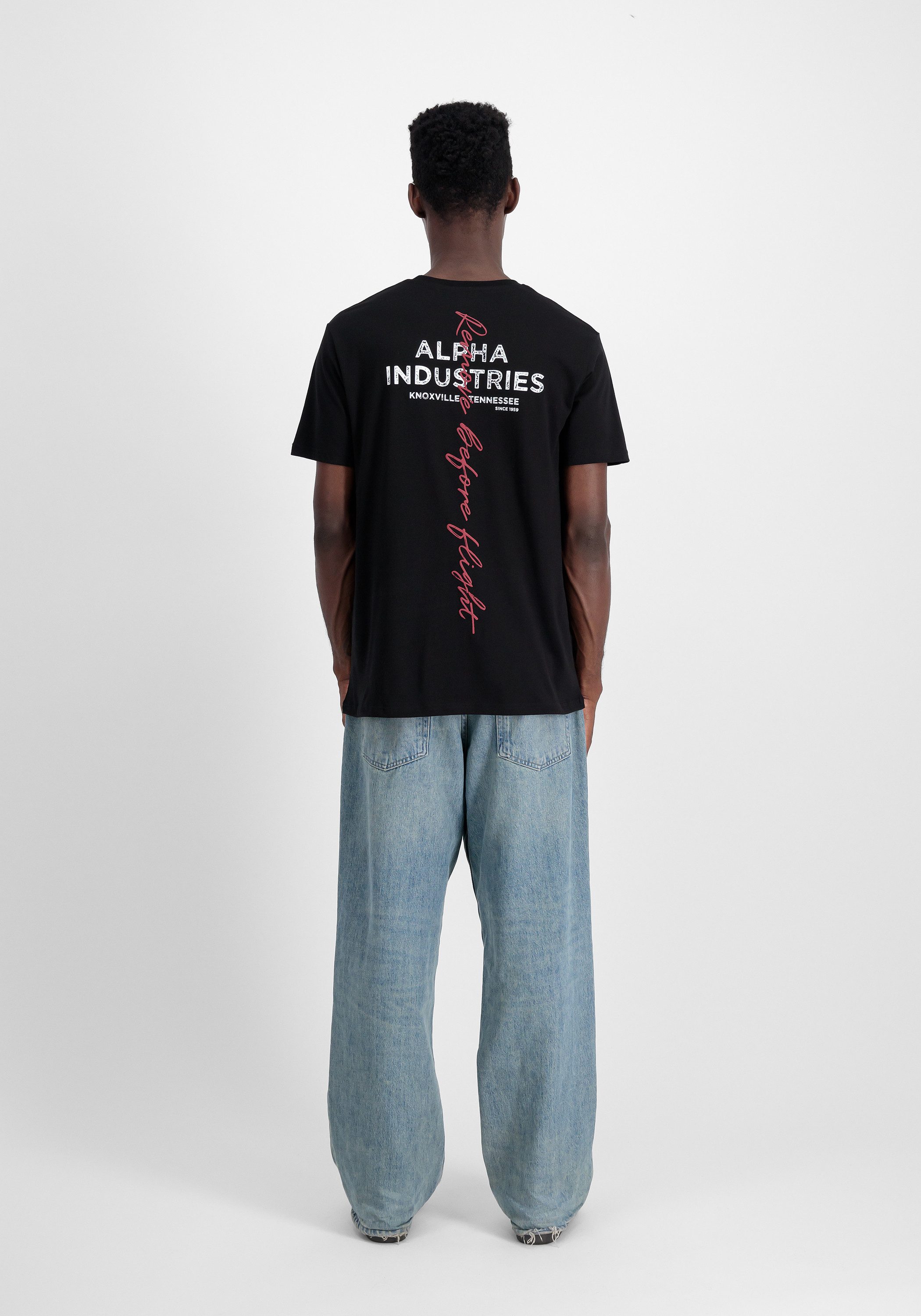 Alpha Industries T-shirt Alpha Industries Men - T-Shirts Signature Back Print T