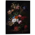 reinders! artprint aluminium artprint bloemen mauritshuis - donker - oude meester (1 stuk) multicolor