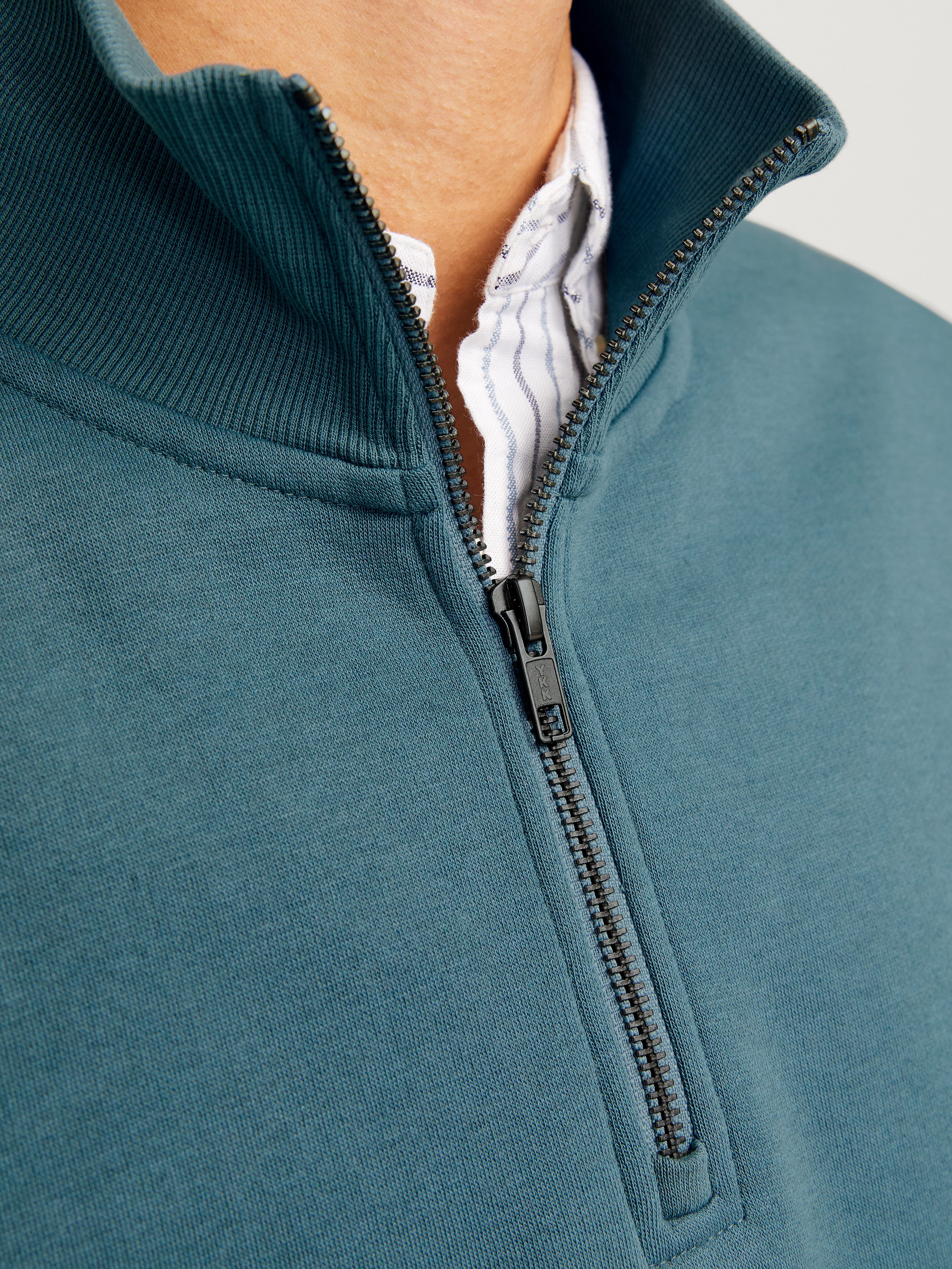 Jack & Jones Sweatshirt JJEBRADLEY SWEAT HALF ZIP NOOS
