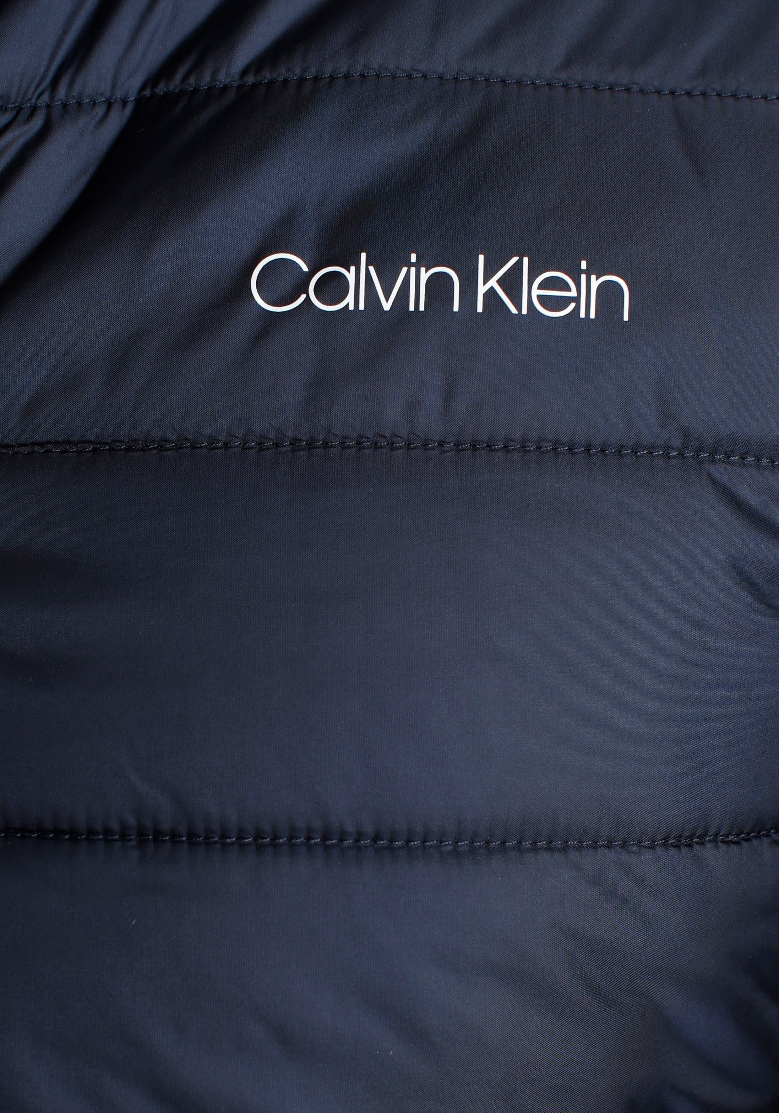 Calvin Klein Gewatteerde jas Side Logo zonder dons